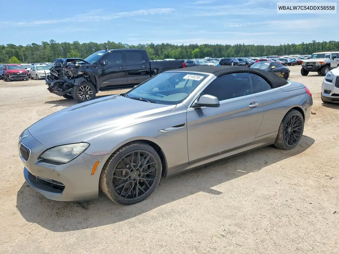 2013 BMW 640 I VIN: WBALW7C54DDX58558 Lot: 53100296