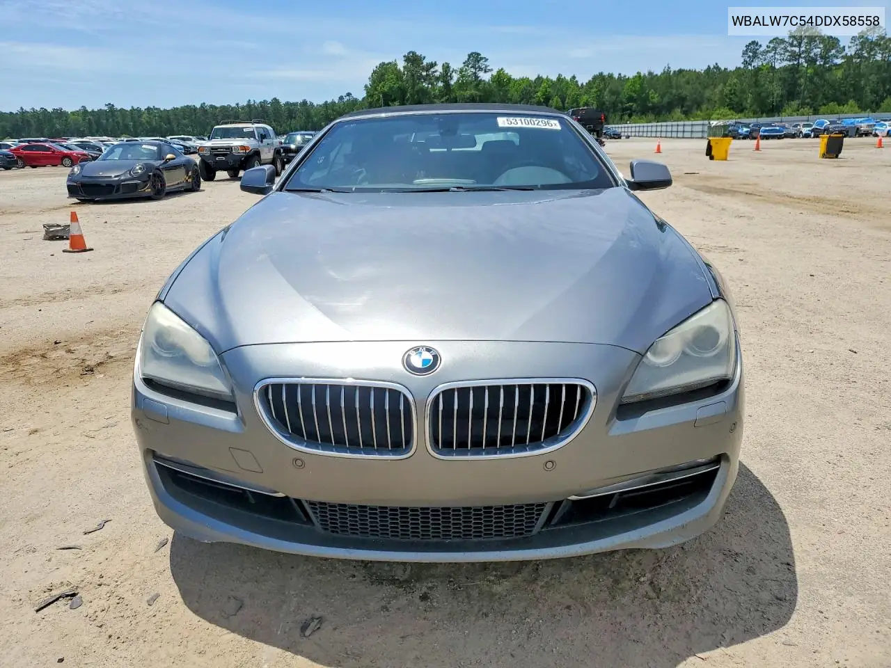 2013 BMW 640 I VIN: WBALW7C54DDX58558 Lot: 53100296