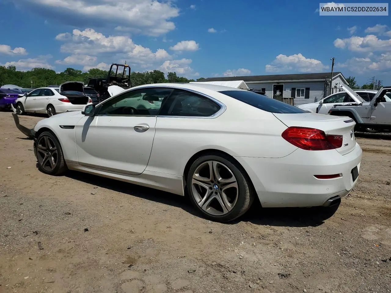 2013 BMW 650 Xi VIN: WBAYM1C52DDZ02634 Lot: 53192126