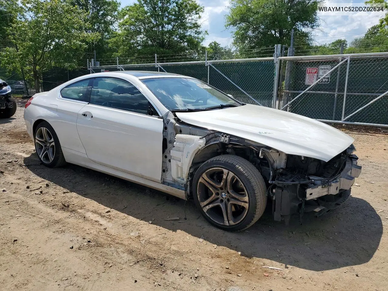 2013 BMW 650 Xi VIN: WBAYM1C52DDZ02634 Lot: 53192126