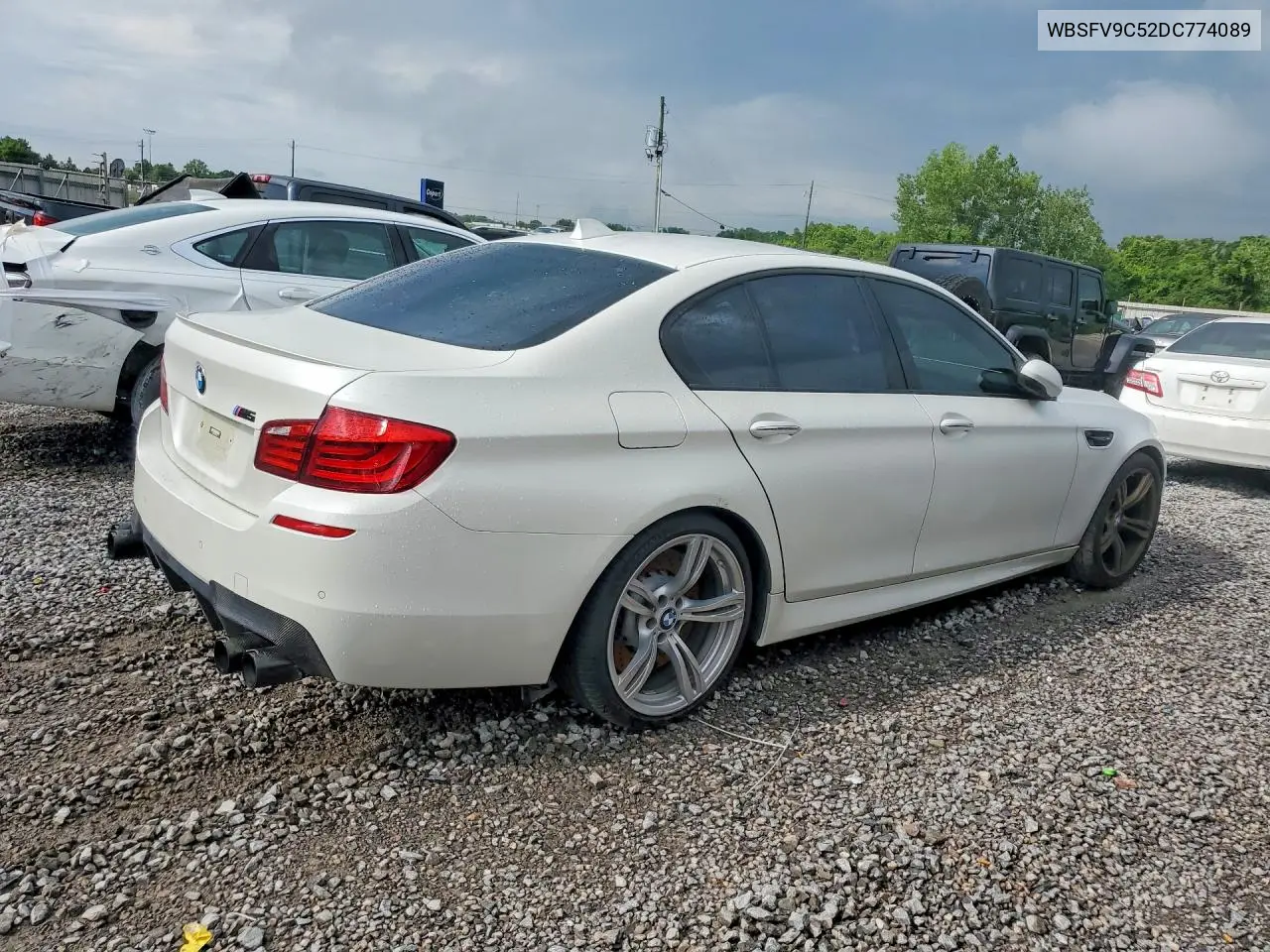 2013 BMW M5 VIN: WBSFV9C52DC774089 Lot: 55555436