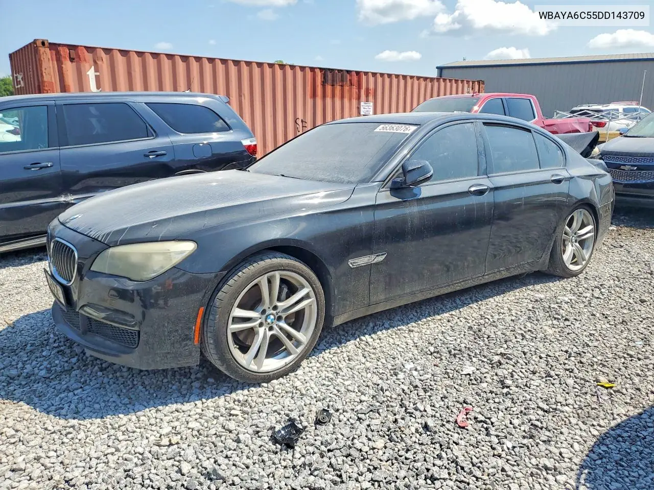 2013 BMW 740 I VIN: WBAYA6C55DD143709 Lot: 56363076