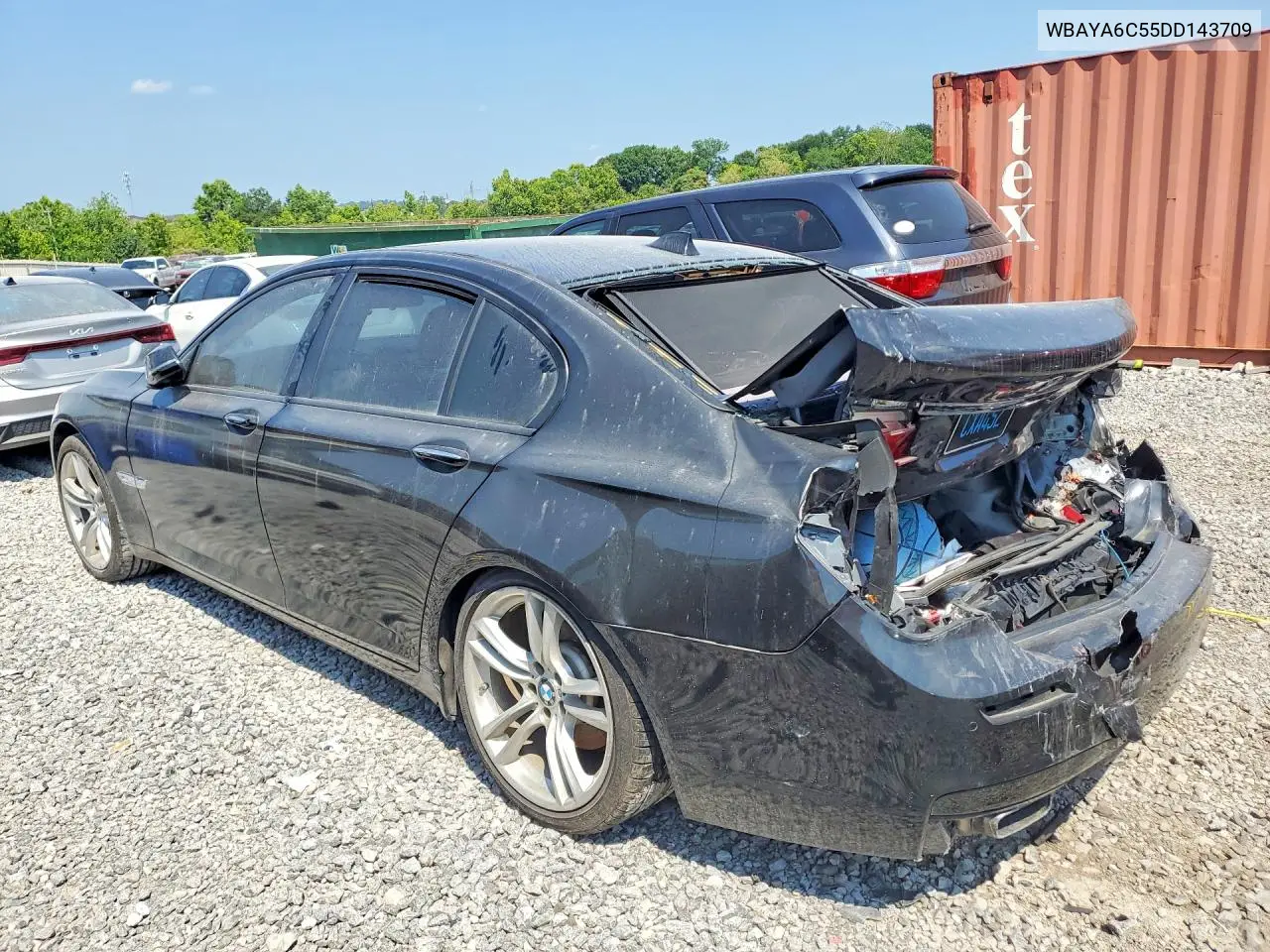 2013 BMW 740 I VIN: WBAYA6C55DD143709 Lot: 56363076
