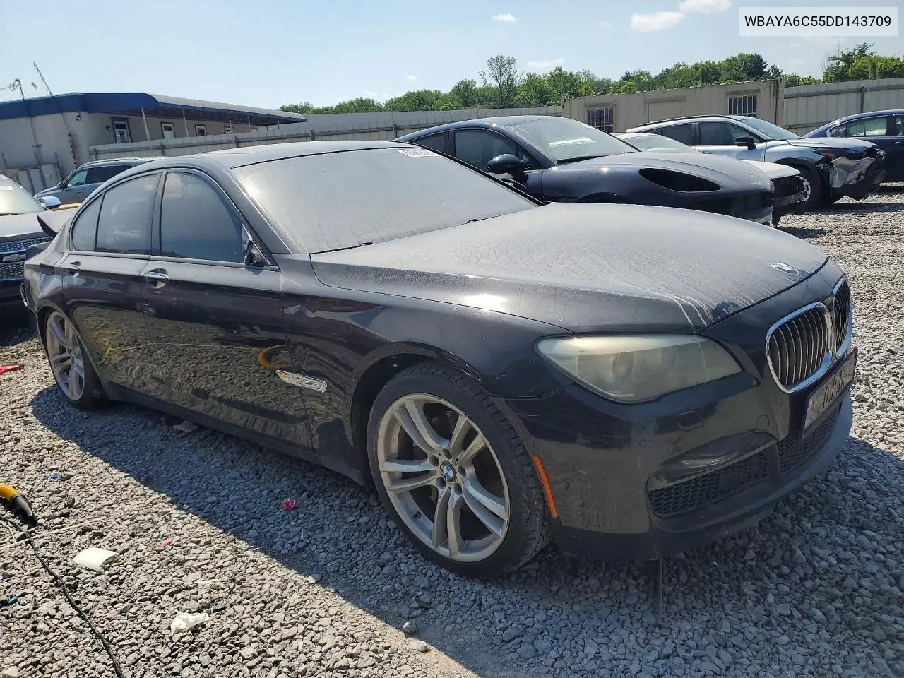 2013 BMW 740 I VIN: WBAYA6C55DD143709 Lot: 56363076