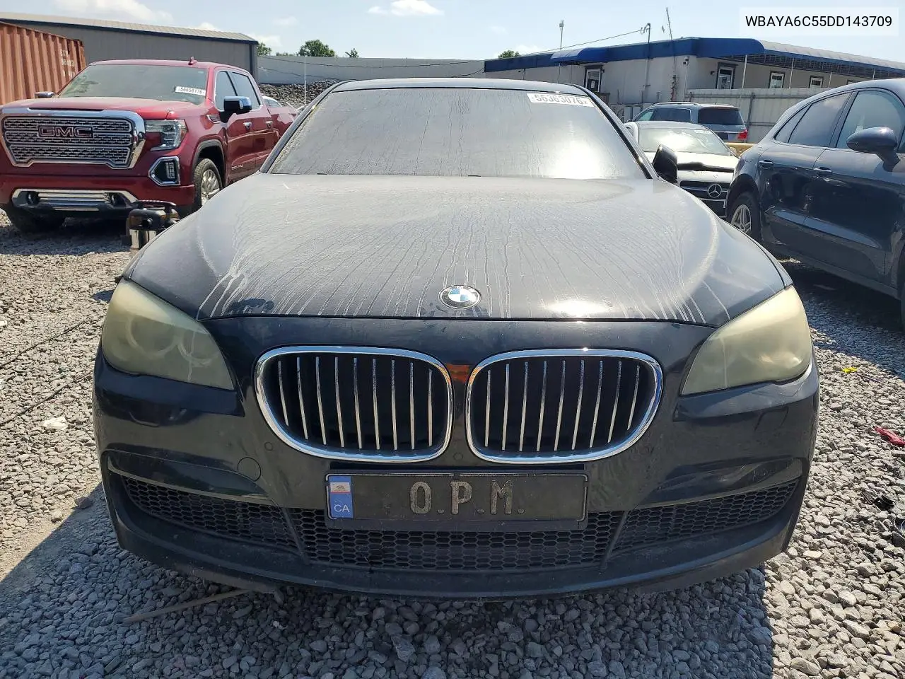 2013 BMW 740 I VIN: WBAYA6C55DD143709 Lot: 56363076
