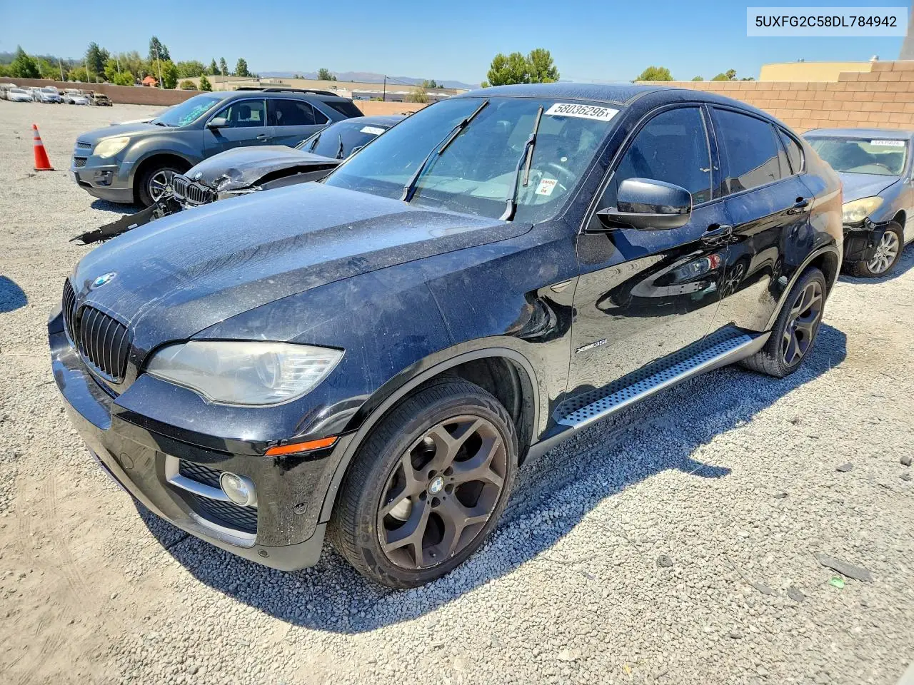 2013 BMW X6 xDrive35I VIN: 5UXFG2C58DL784942 Lot: 58036296