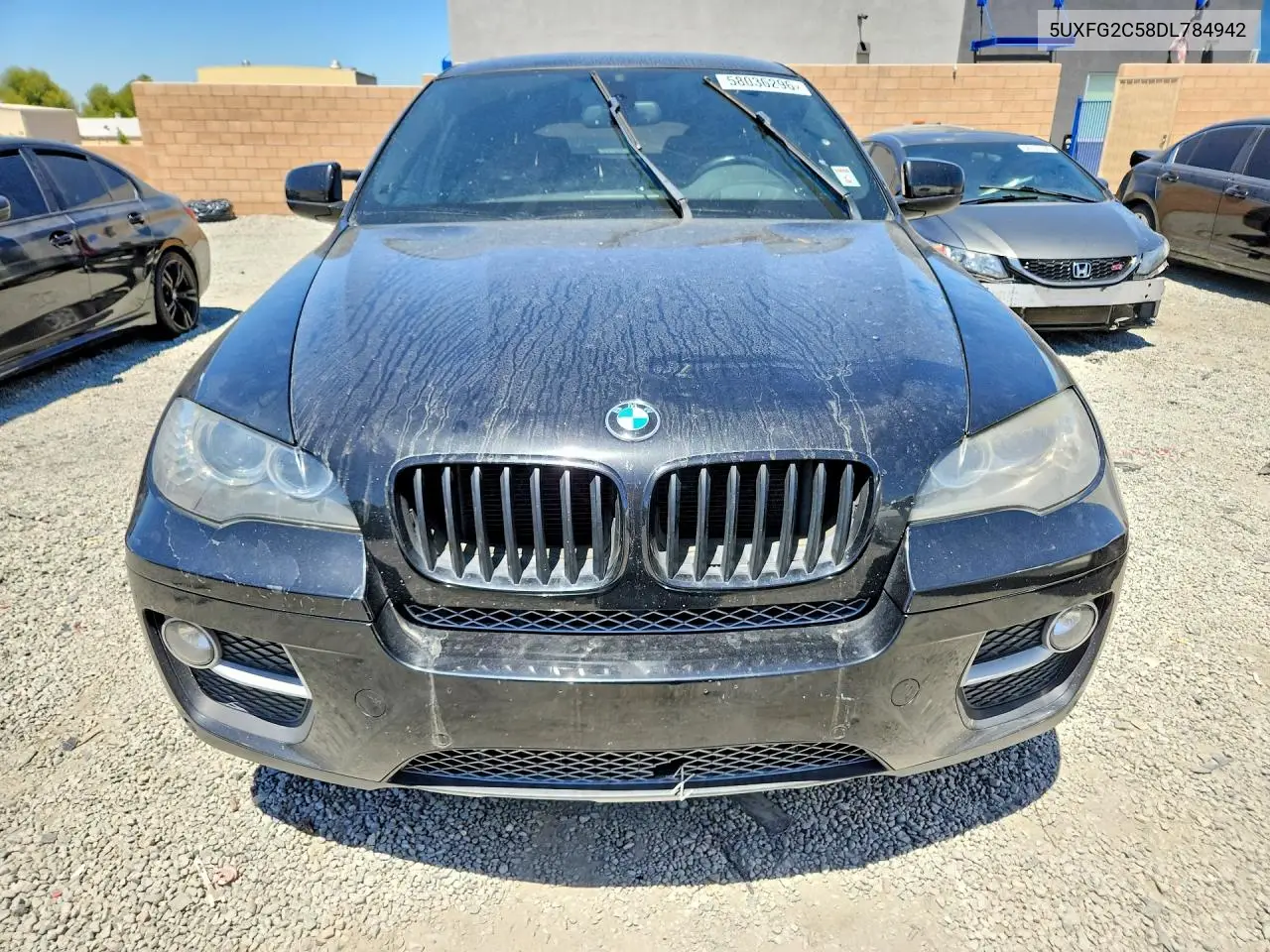 2013 BMW X6 xDrive35I VIN: 5UXFG2C58DL784942 Lot: 58036296