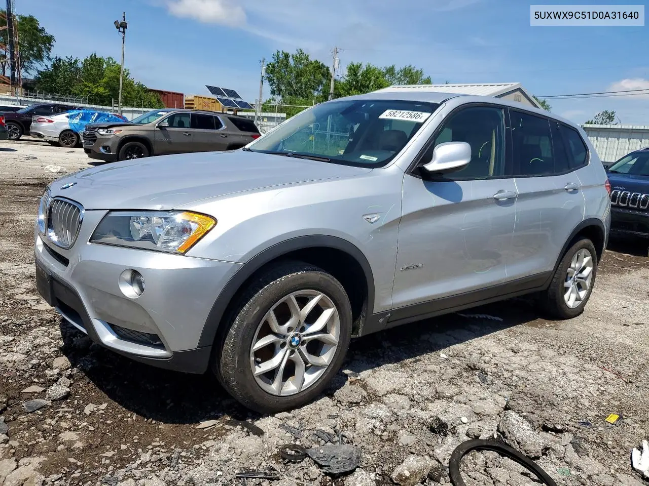 2013 BMW X3 xDrive28I VIN: 5UXWX9C51D0A31640 Lot: 58212586