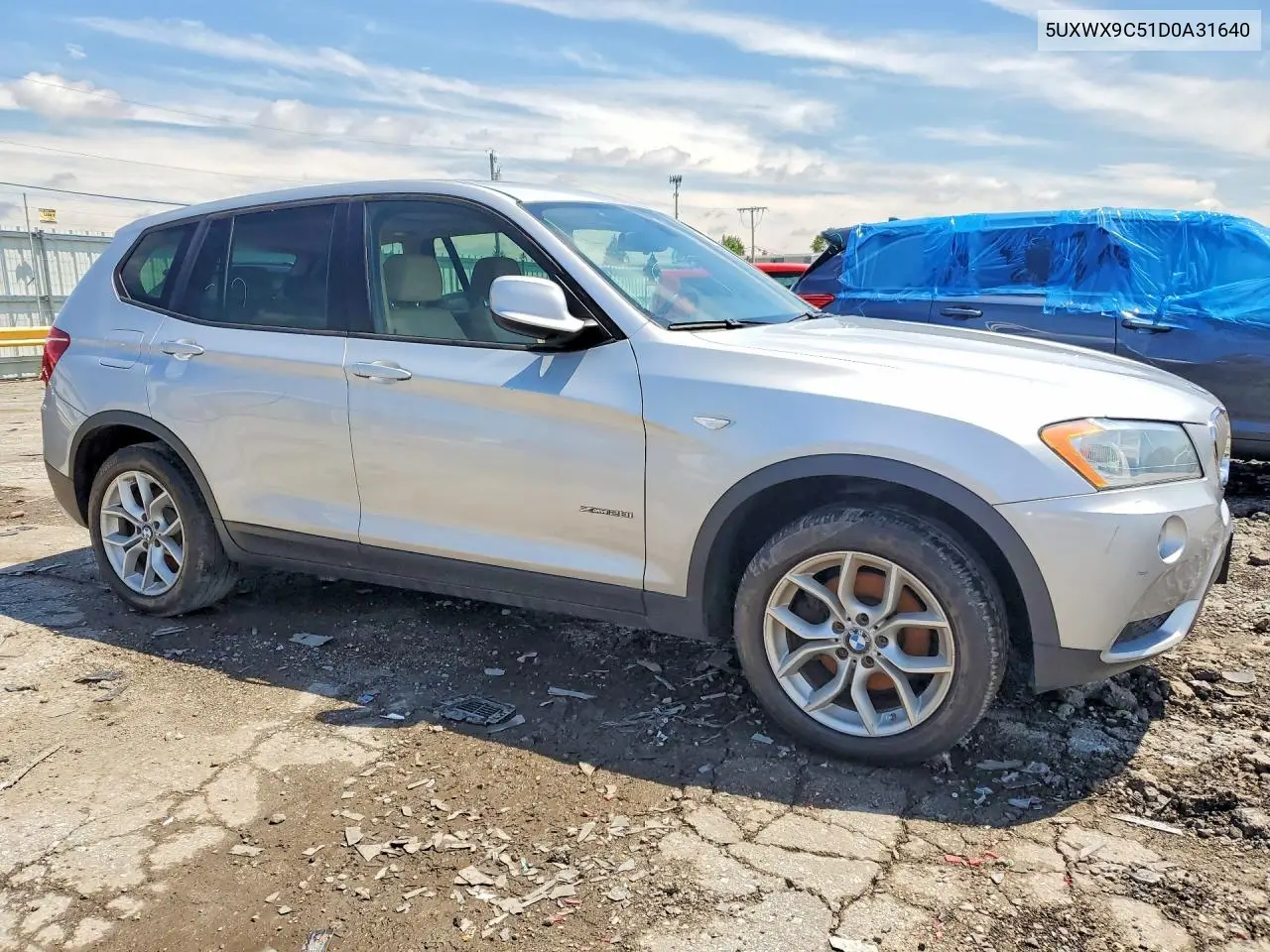 2013 BMW X3 xDrive28I VIN: 5UXWX9C51D0A31640 Lot: 58212586