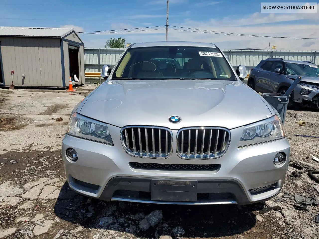 2013 BMW X3 xDrive28I VIN: 5UXWX9C51D0A31640 Lot: 58212586