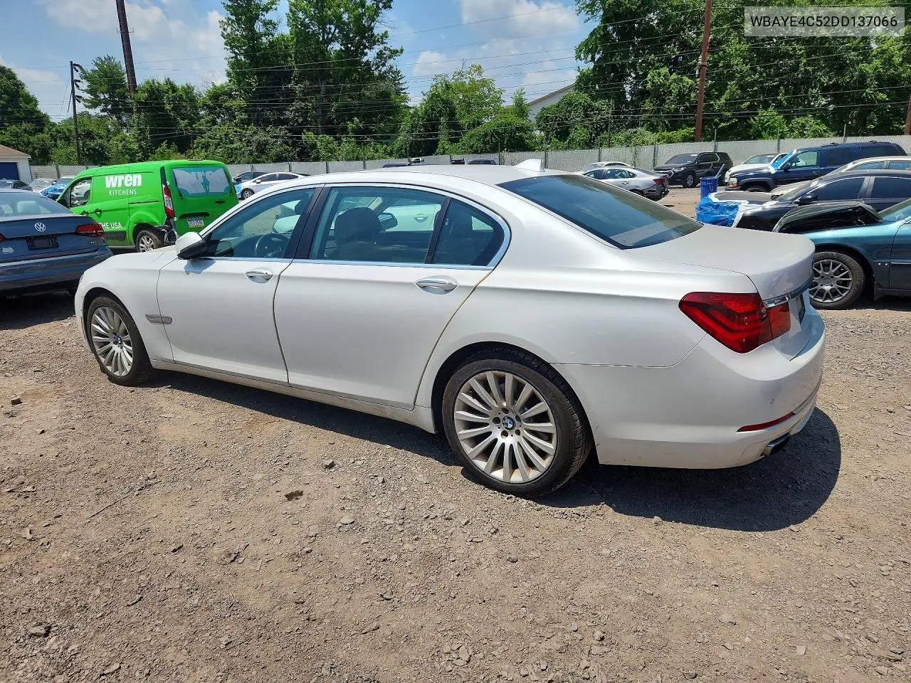 2013 BMW 740 Li VIN: WBAYE4C52DD137066 Lot: 59586616
