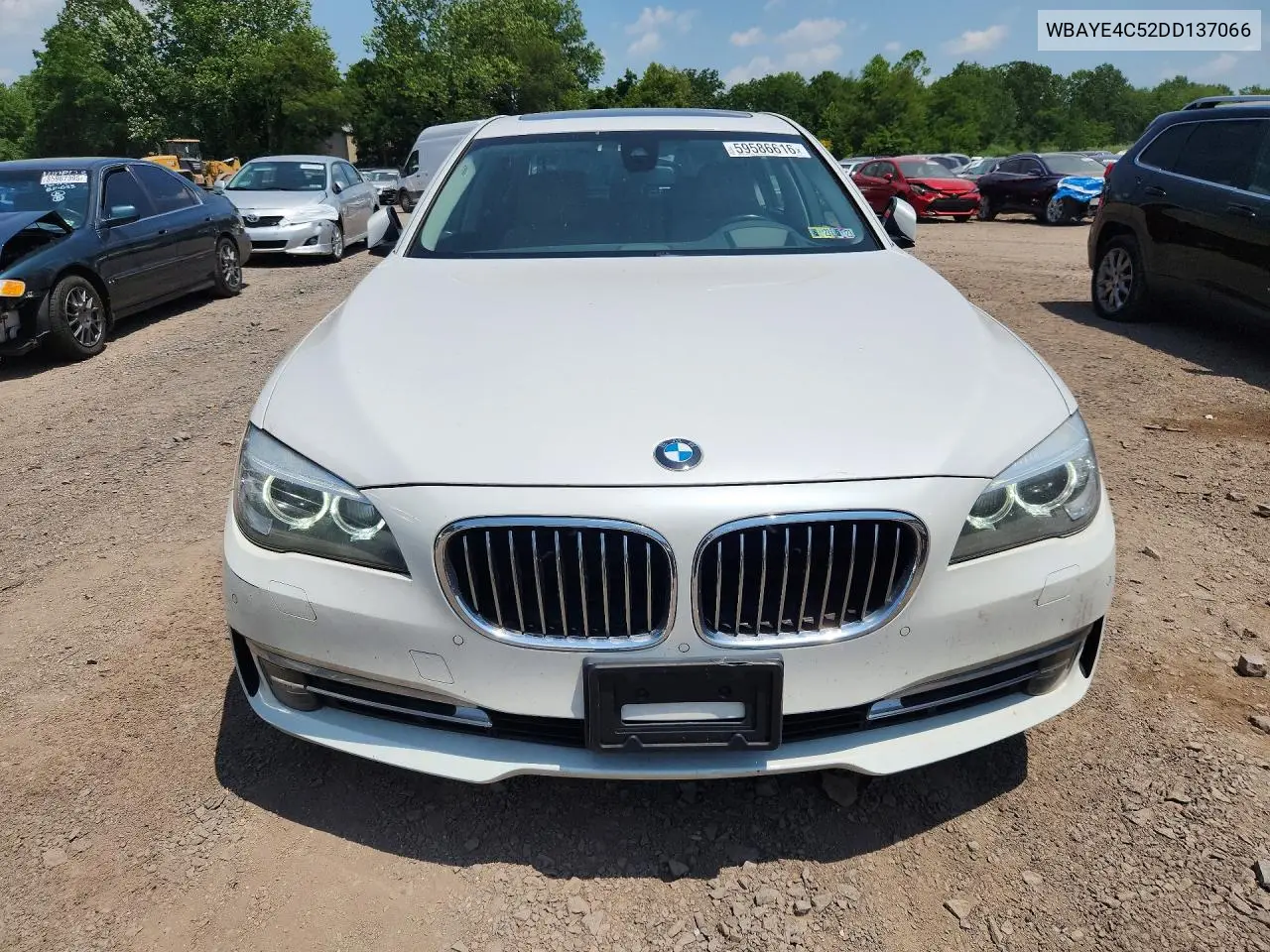 2013 BMW 740 Li VIN: WBAYE4C52DD137066 Lot: 59586616