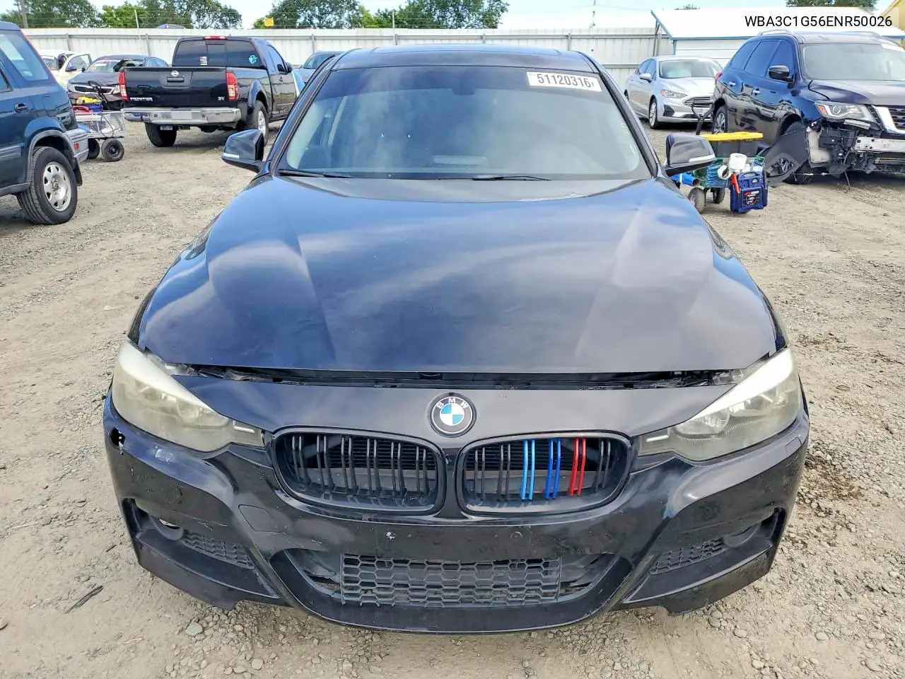 2014 BMW 328 I Sulev VIN: WBA3C1G56ENR50026 Lot: 51120316