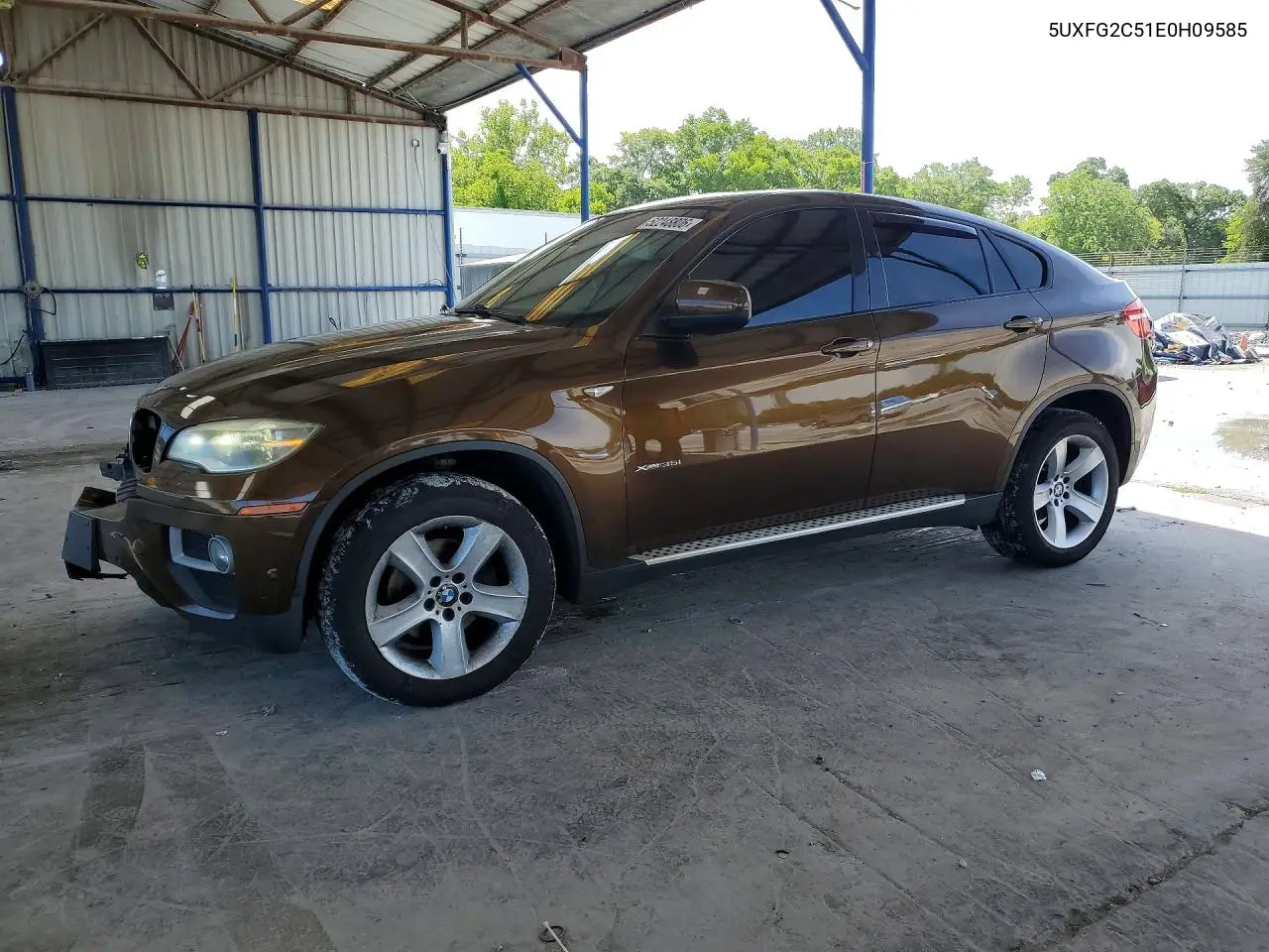 2014 BMW X6 xDrive35I VIN: 5UXFG2C51E0H09585 Lot: 52248806