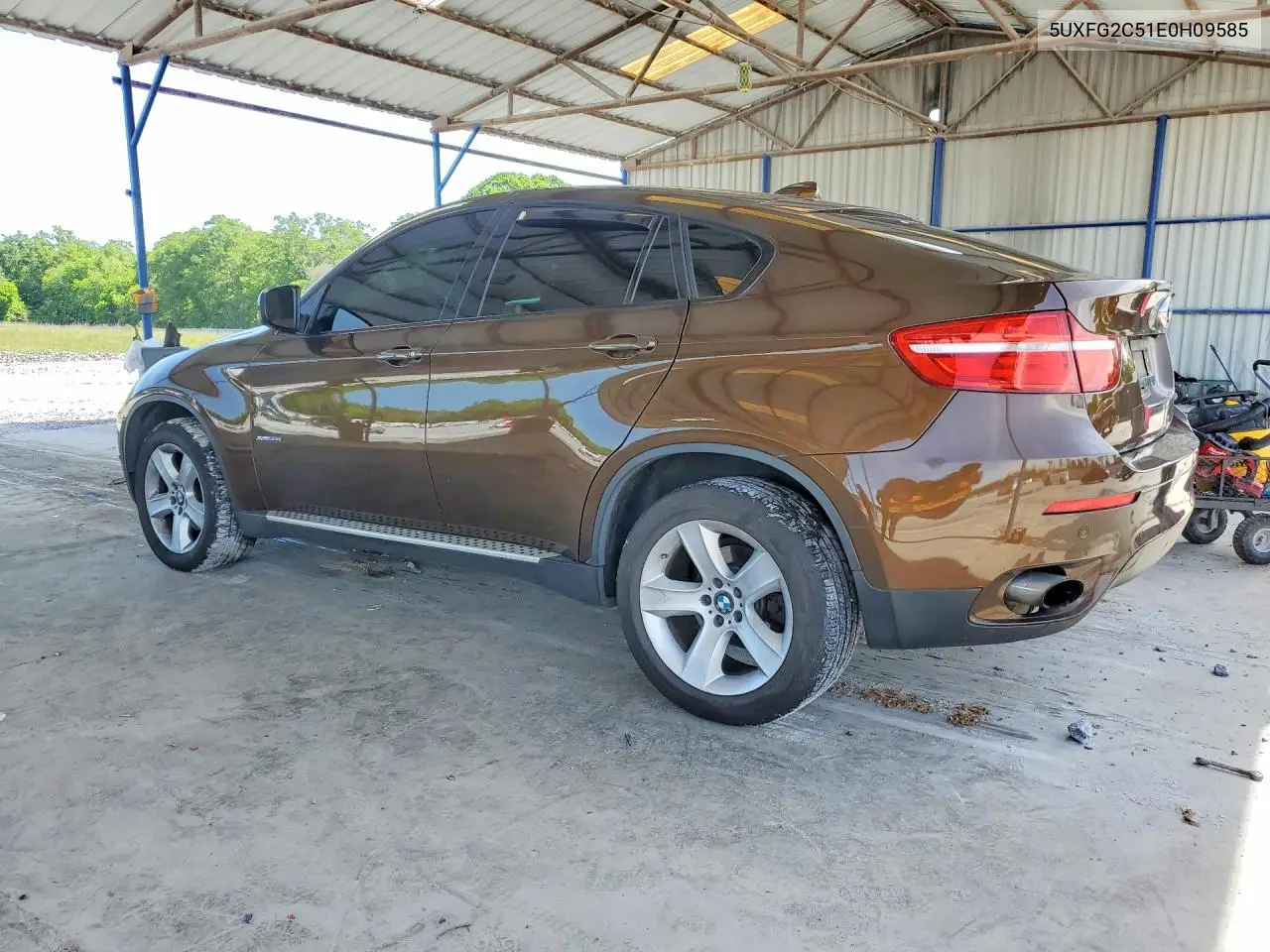 2014 BMW X6 xDrive35I VIN: 5UXFG2C51E0H09585 Lot: 52248806