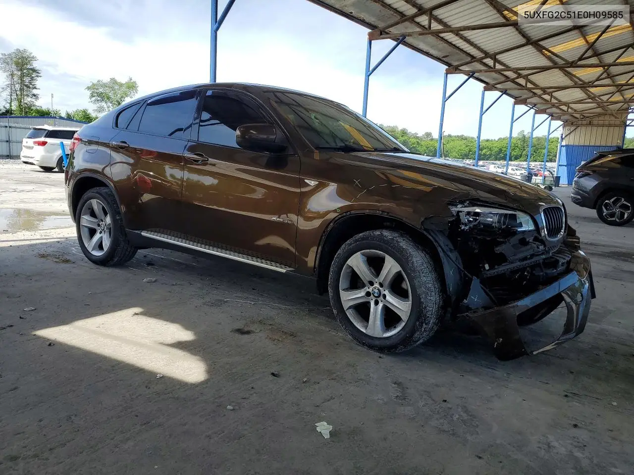 2014 BMW X6 xDrive35I VIN: 5UXFG2C51E0H09585 Lot: 52248806