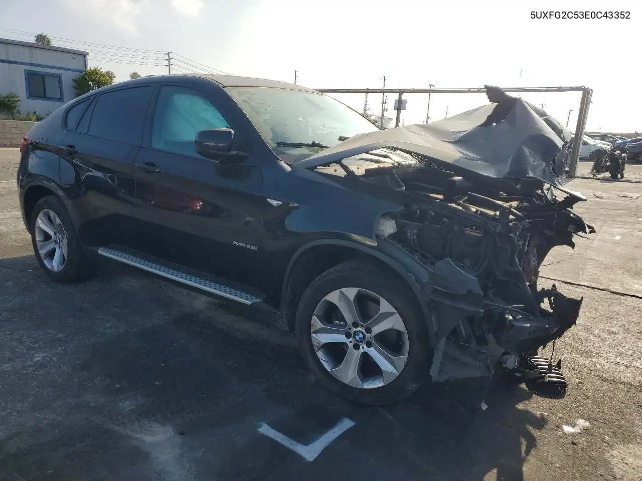 2014 BMW X6 VIN: 5UXFG2C53E0C43352 Lot: 57037096