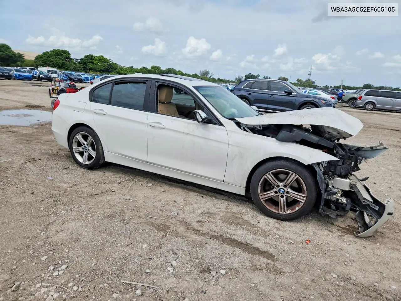 2014 BMW 328 I VIN: WBA3A5C52EF605105 Lot: 57893616
