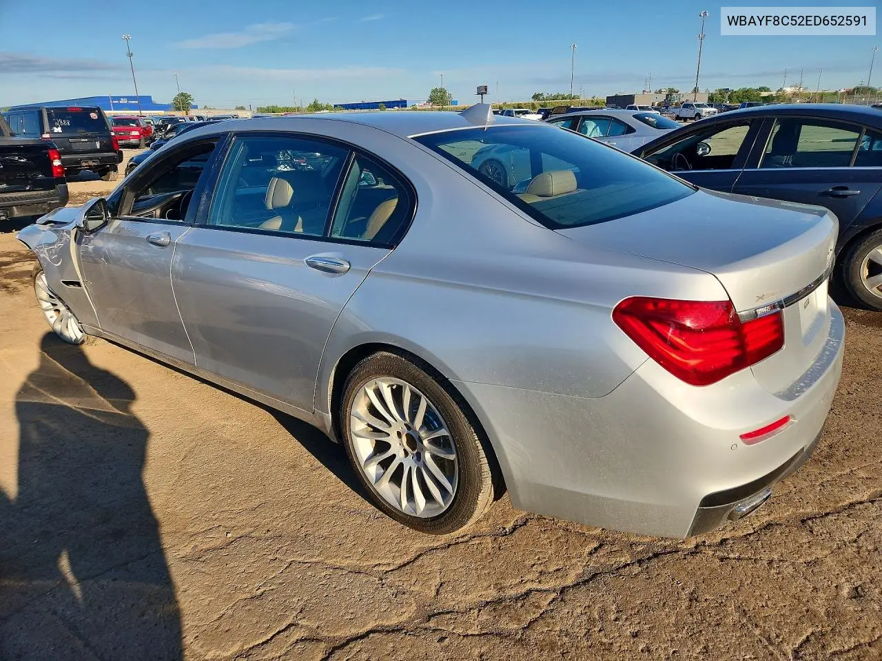 2014 BMW 750 Lxi VIN: WBAYF8C52ED652591 Lot: 58300206