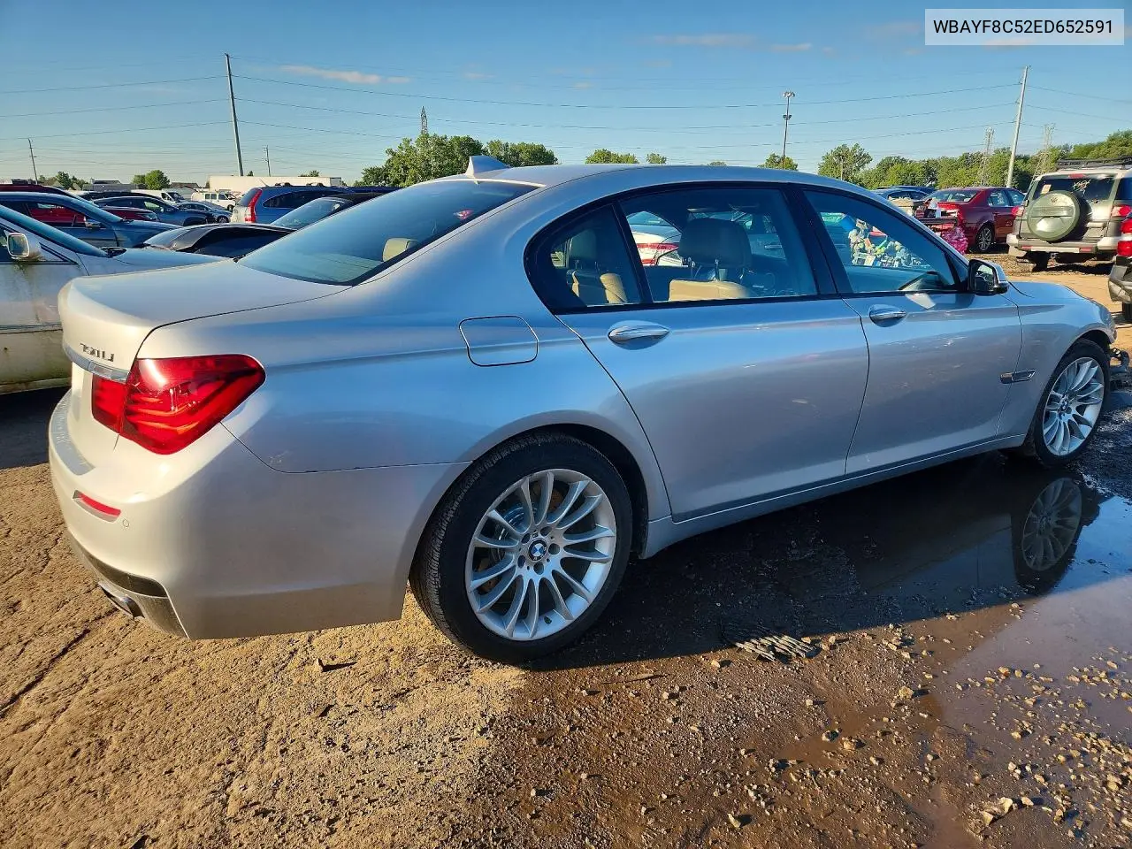 2014 BMW 750 Lxi VIN: WBAYF8C52ED652591 Lot: 58300206