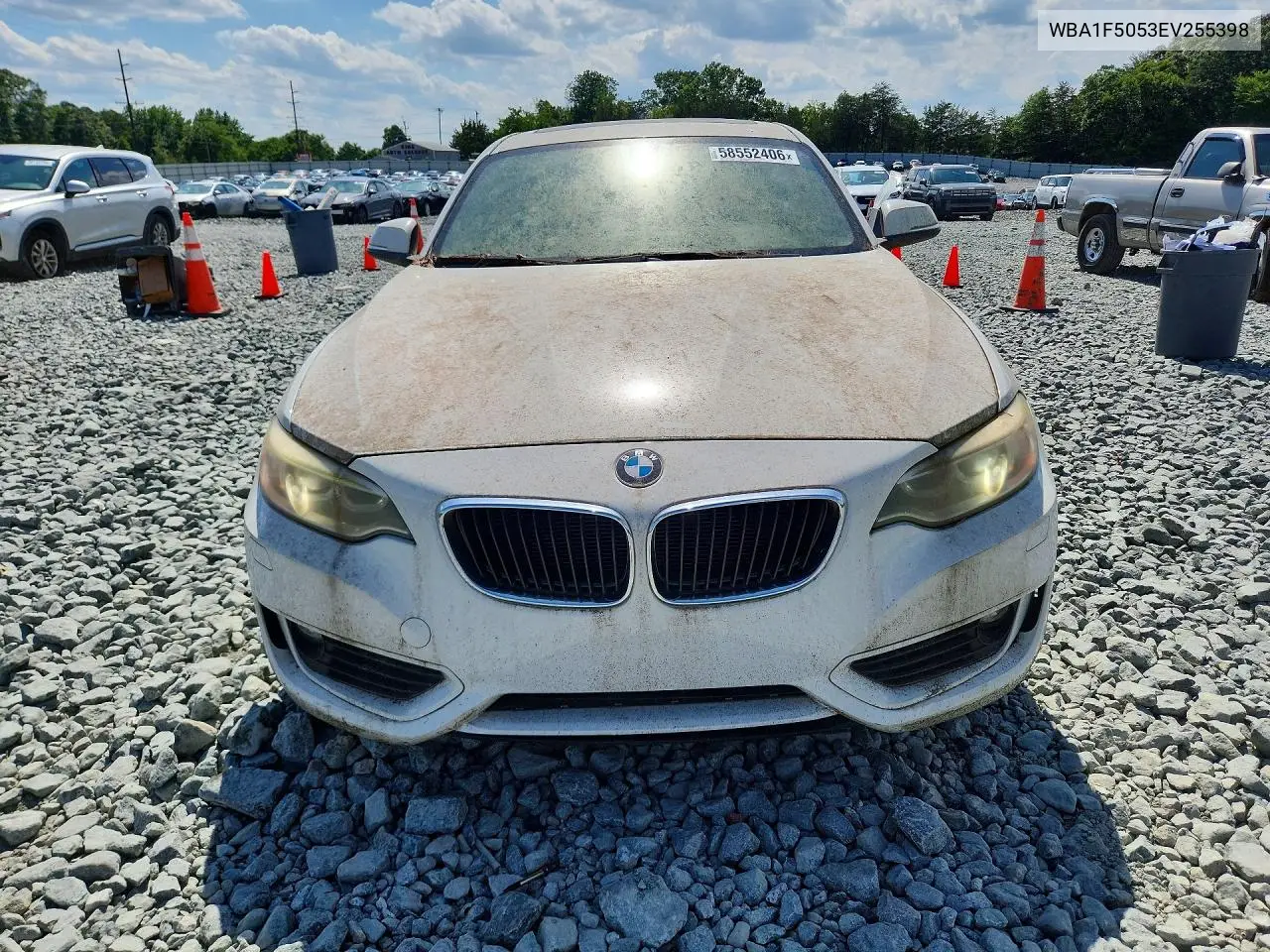 2014 BMW 2 Series VIN: WBA1F5C53EV255398 Lot: 58552406