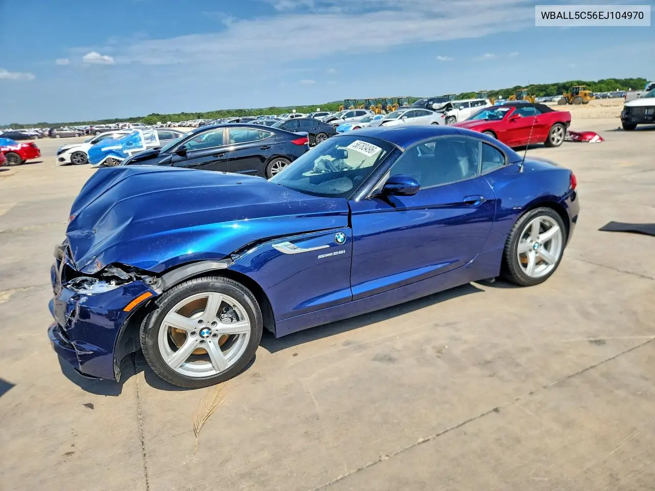 2014 BMW Z4 Sdrive28I VIN: WBALL5C56EJ104970 Lot: 58783496