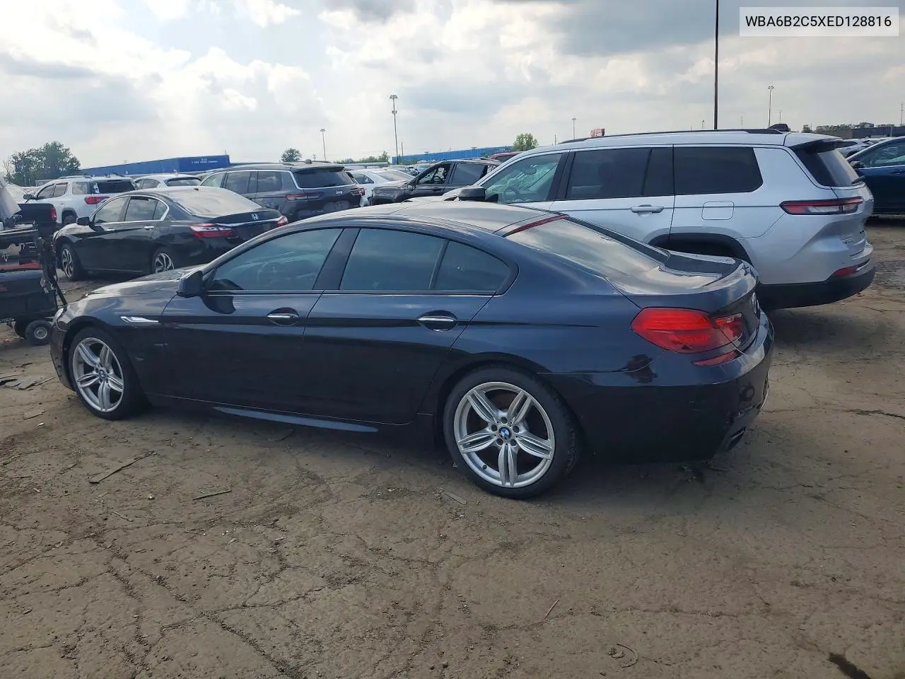 2014 BMW 650 I Gran Coupe VIN: WBA6B2C5XED128816 Lot: 60189216