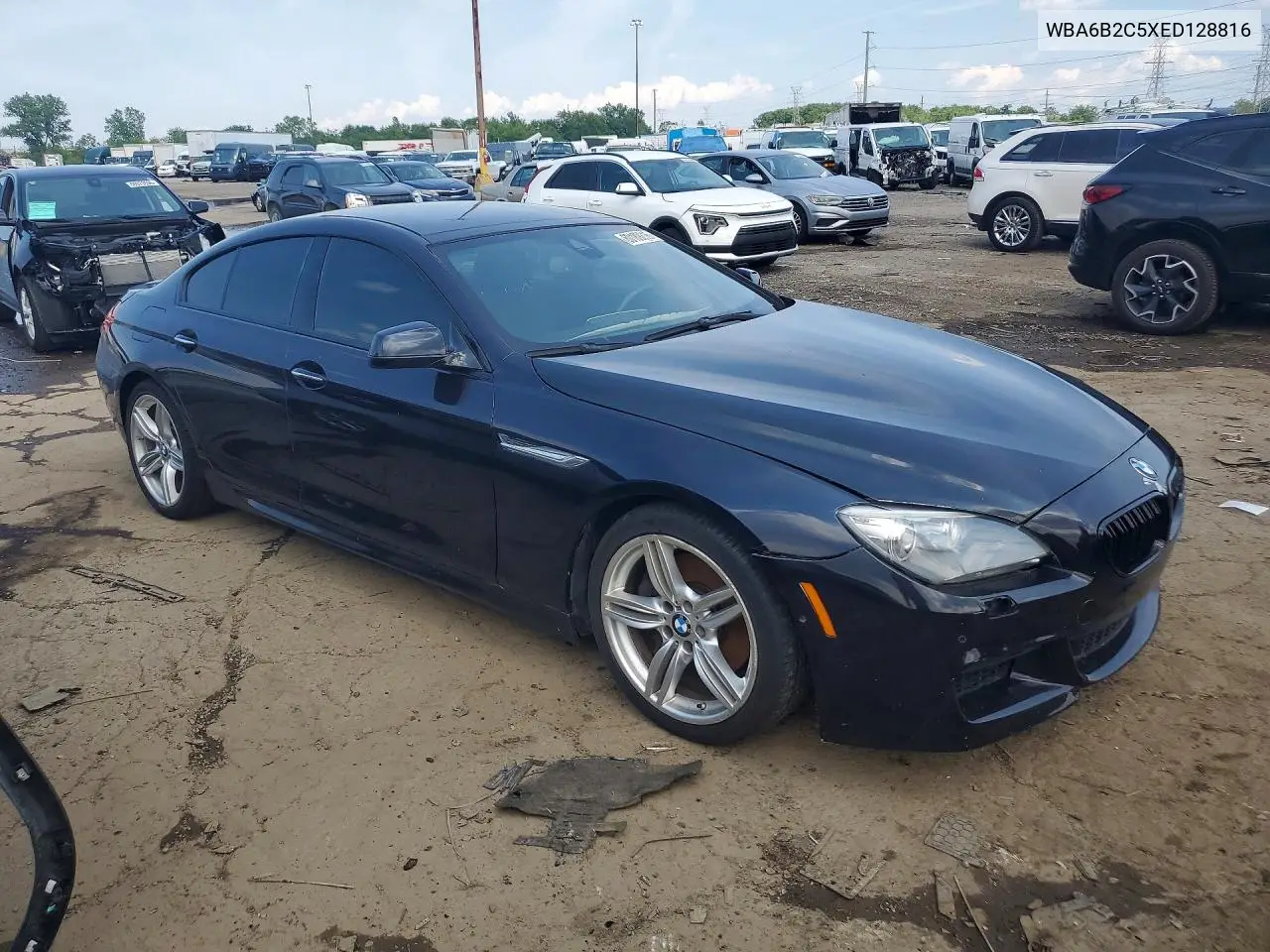 2014 BMW 650 I Gran Coupe VIN: WBA6B2C5XED128816 Lot: 60189216