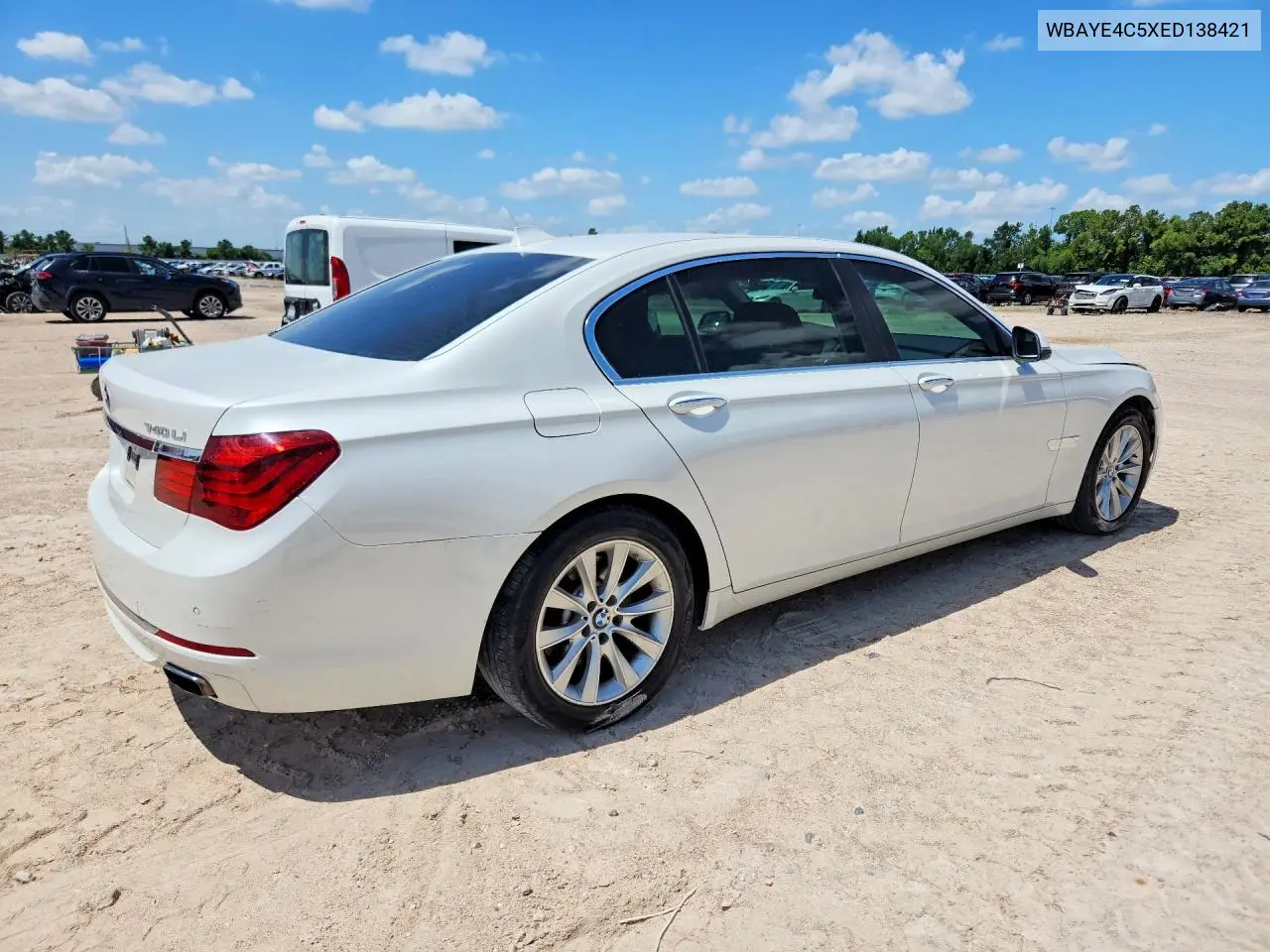2014 BMW 740 Li VIN: WBAYE4C5XED138421 Lot: 60435026