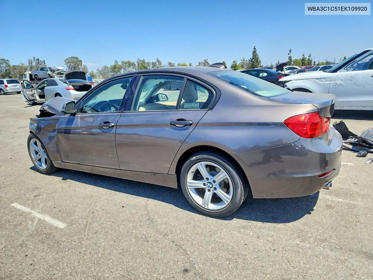 2014 BMW 328 I Sulev VIN: WBA3C1C51EK109920 Lot: 60879276
