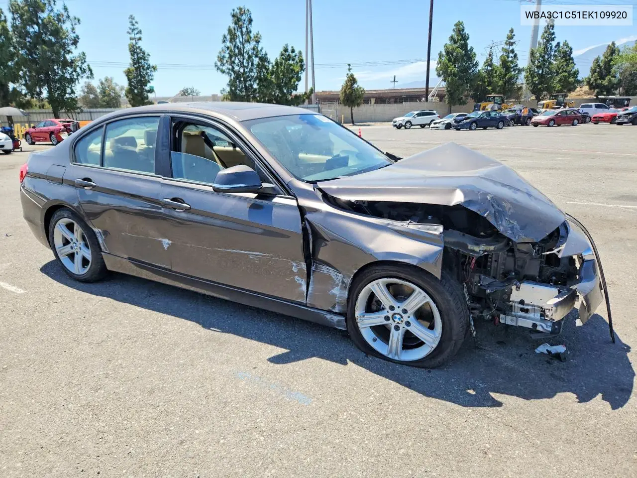2014 BMW 328 I Sulev VIN: WBA3C1C51EK109920 Lot: 60879276