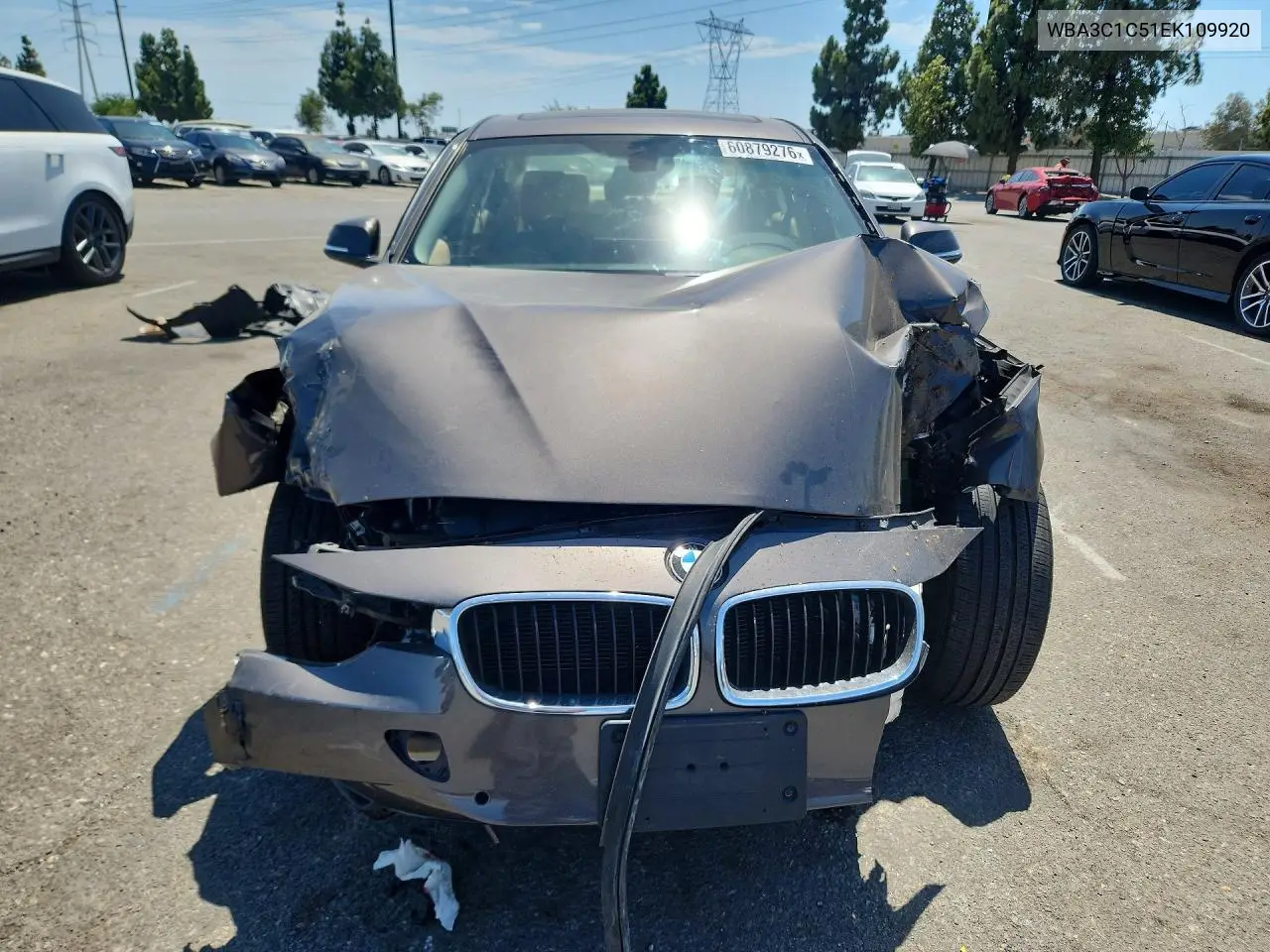 2014 BMW 328 I Sulev VIN: WBA3C1C51EK109920 Lot: 60879276