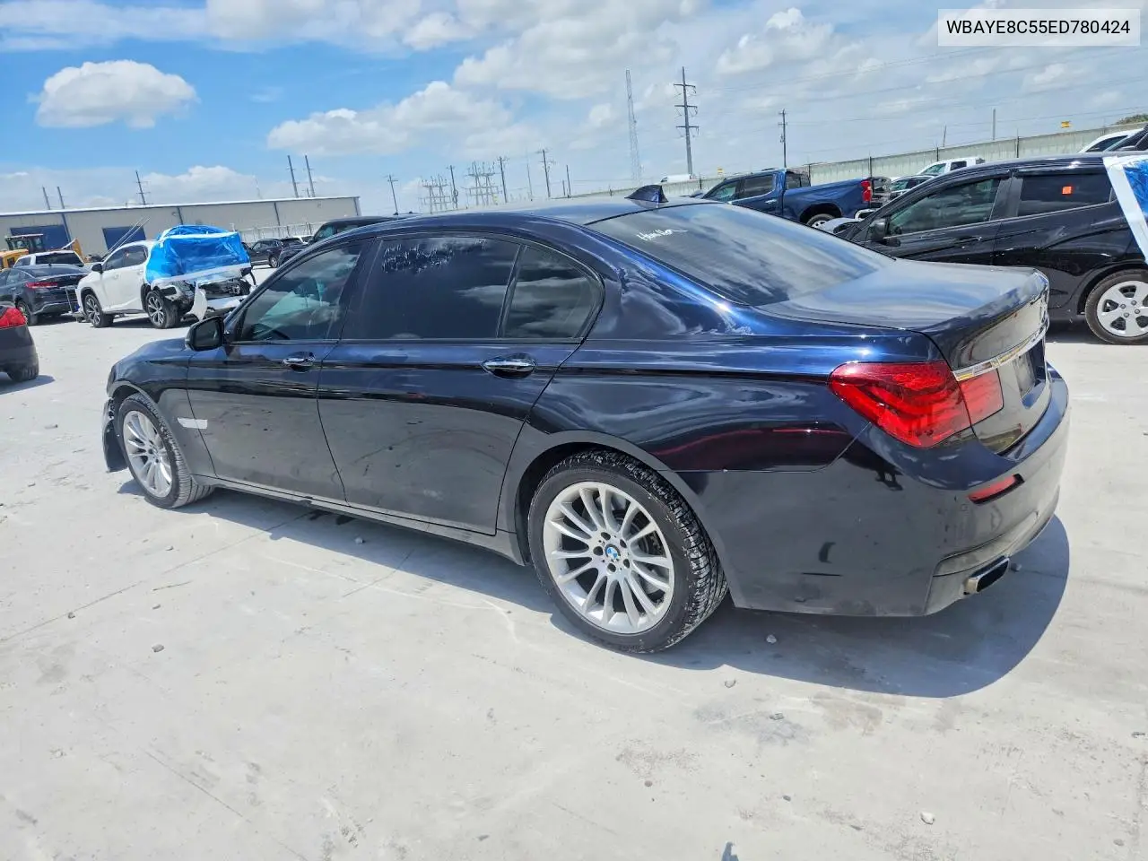 2014 BMW 750 Li VIN: WBAYE8C55ED780424 Lot: 85769575