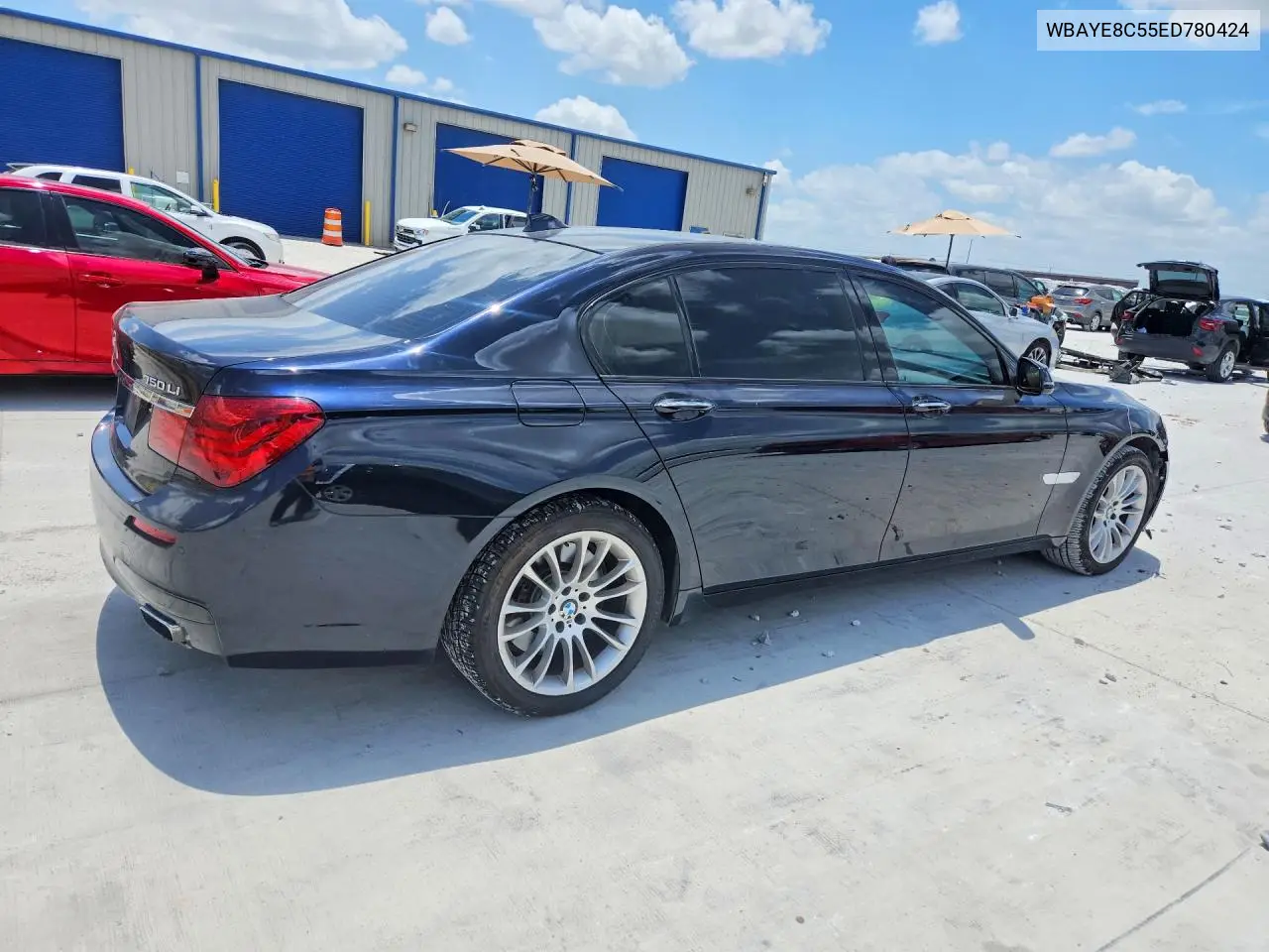 2014 BMW 750 Li VIN: WBAYE8C55ED780424 Lot: 85769575