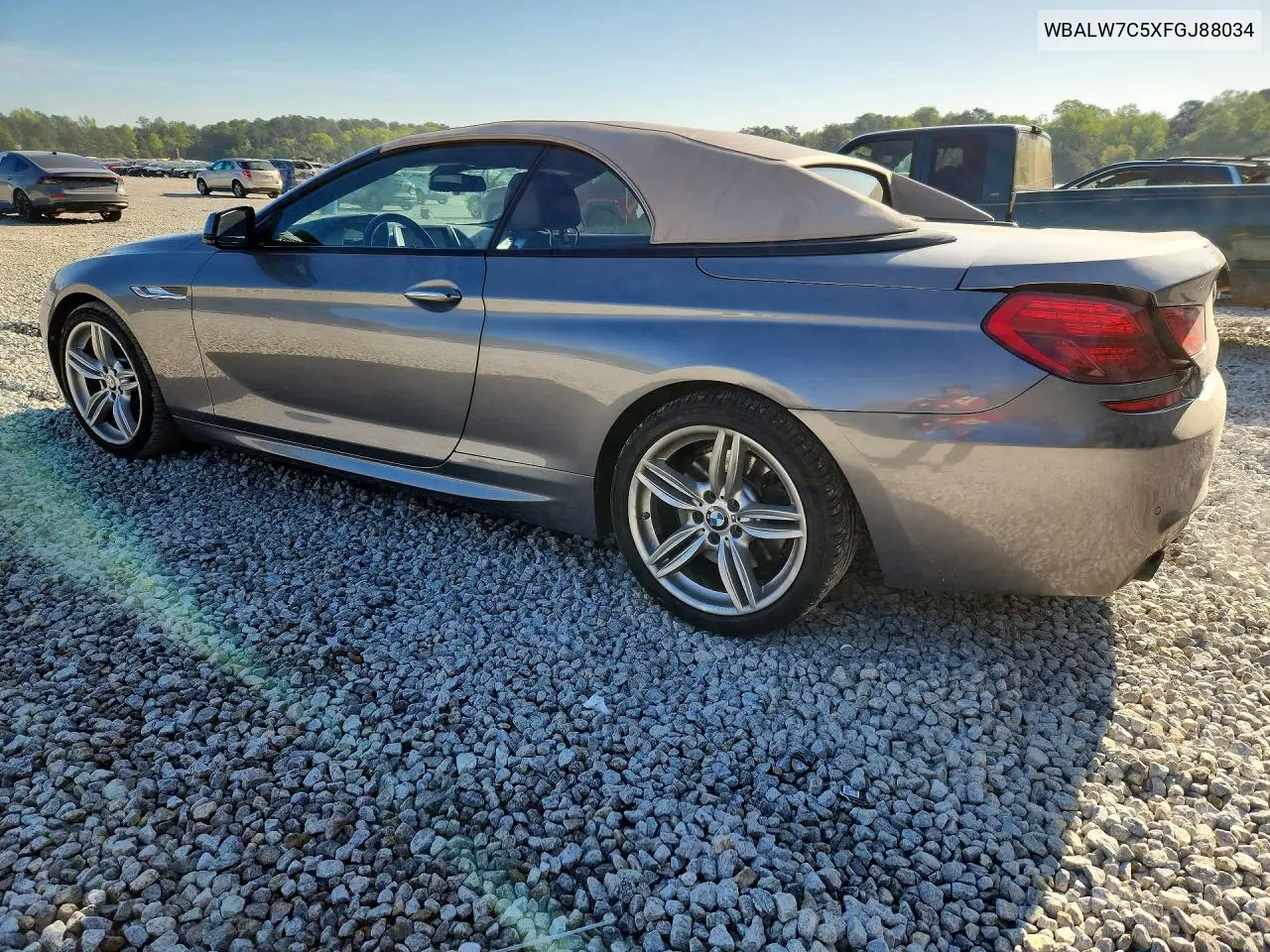 2015 BMW 640 I VIN: WBALW7C5XFGJ88034 Lot: 49456016