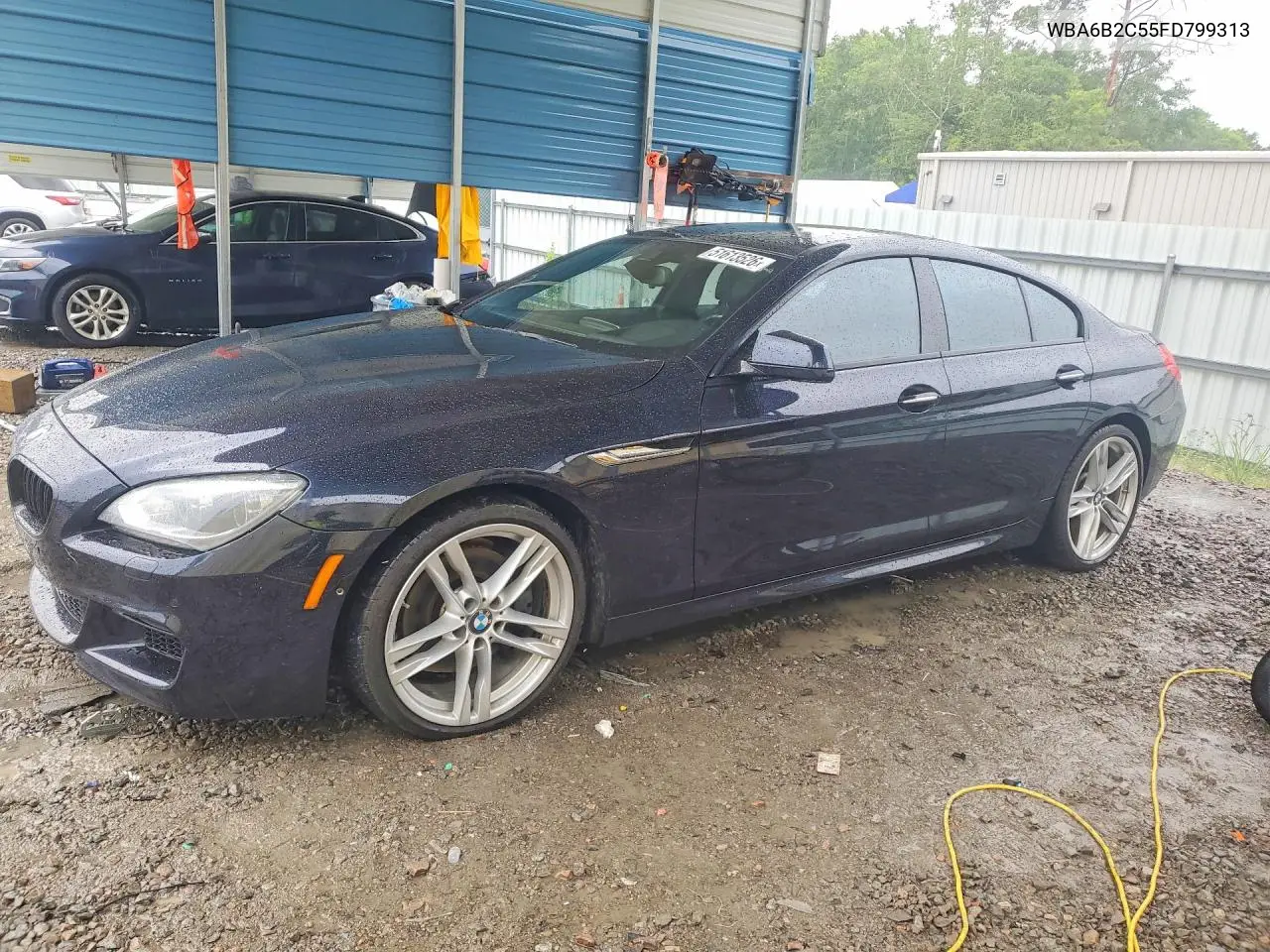 2015 BMW 650 I Gran Coupe VIN: WBA6B2C55FD799313 Lot: 51613526