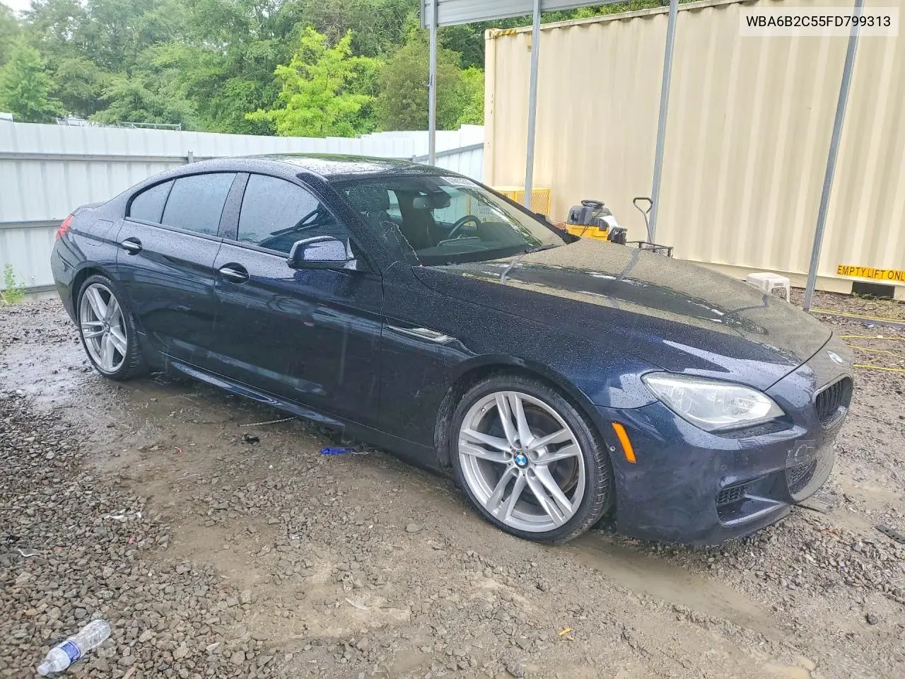 2015 BMW 650 I Gran Coupe VIN: WBA6B2C55FD799313 Lot: 51613526