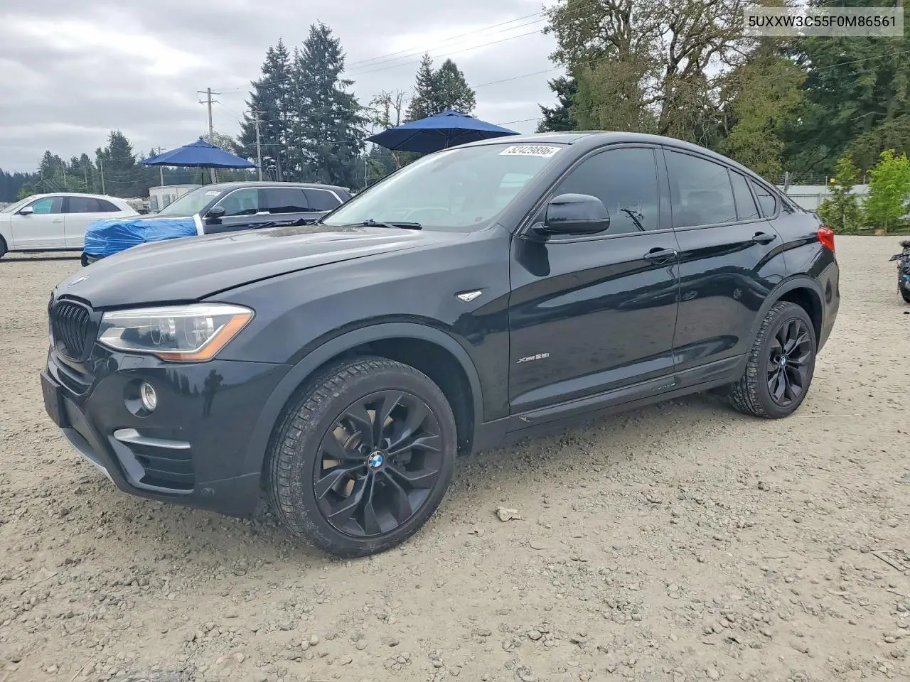 2015 BMW X4 xDrive28I VIN: 5UXXW3C55F0M86561 Lot: 52429896