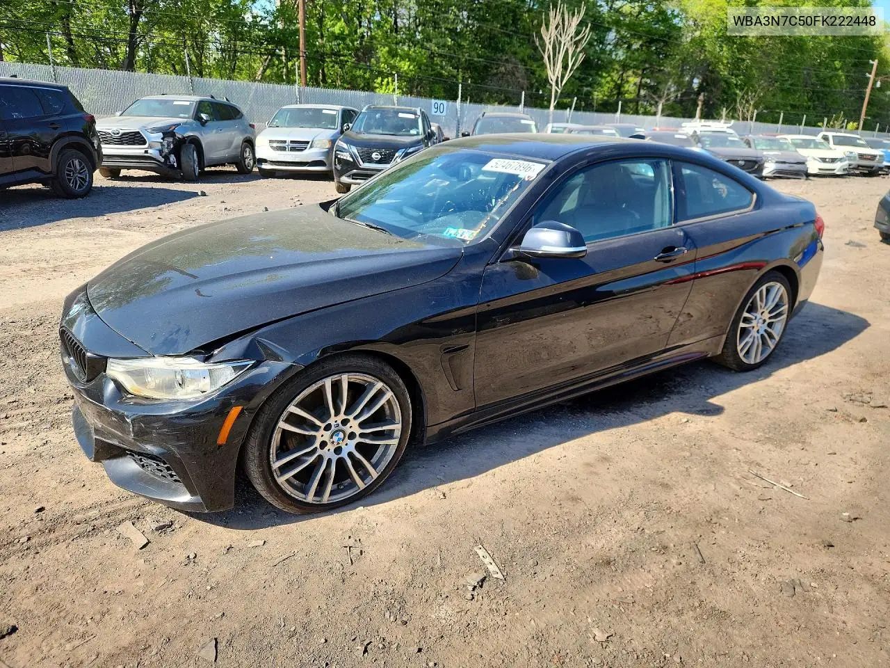 2015 BMW 428 I VIN: WBA3N7C50FK222448 Lot: 52467896