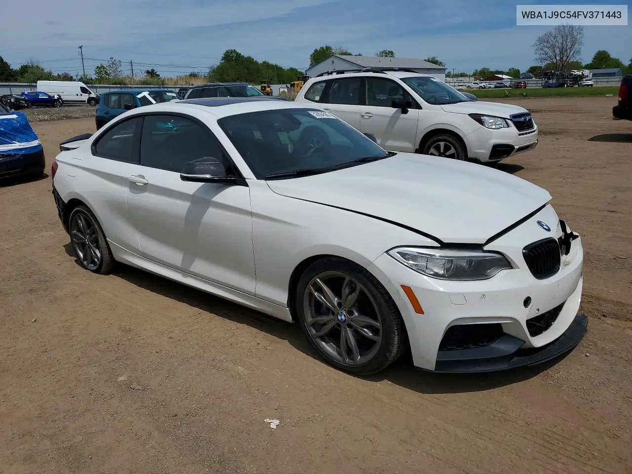 2015 BMW M235Xi VIN: WBA1J9C54FV371443 Lot: 52804586