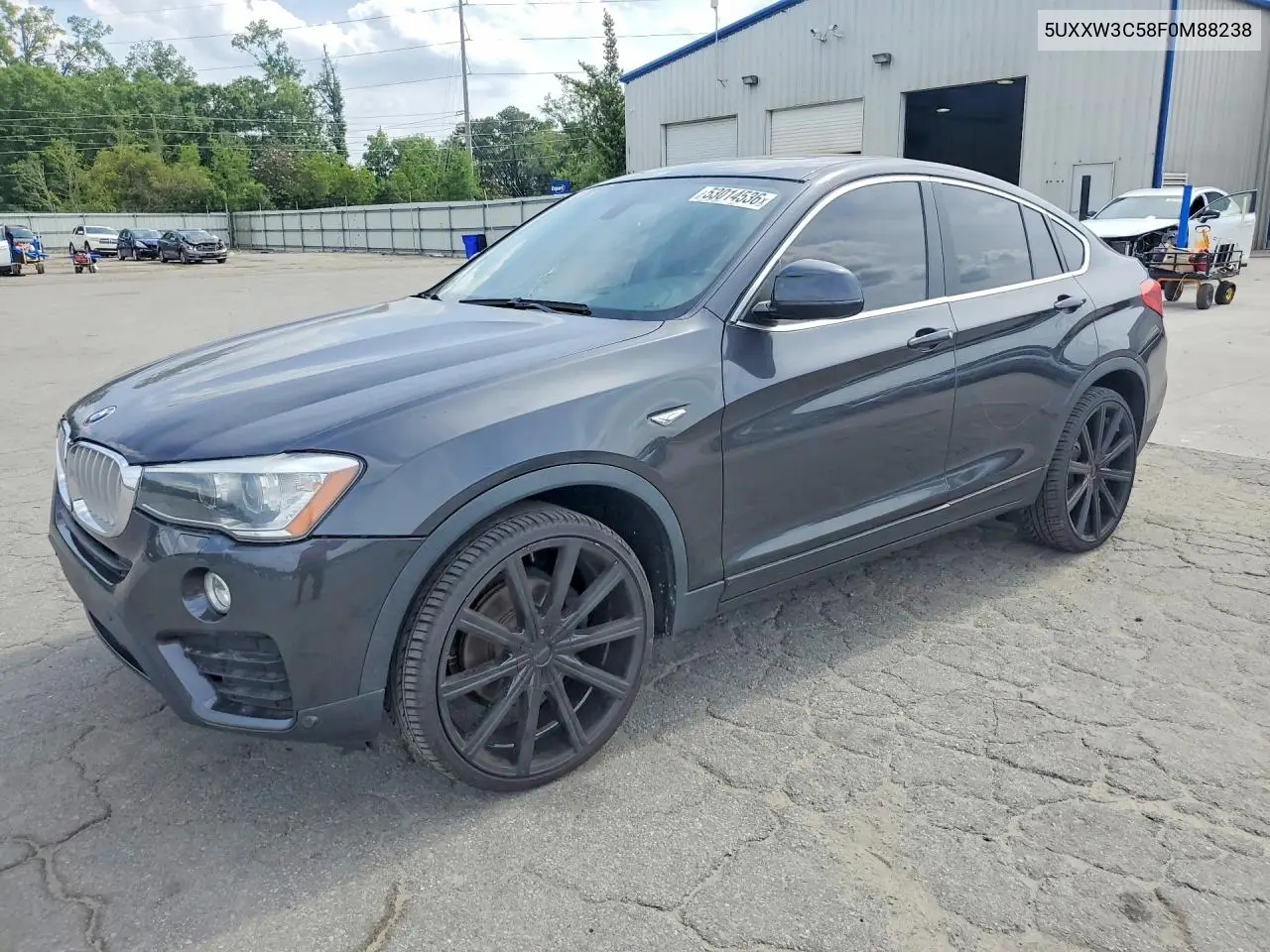 2015 BMW X4 xDrive28I VIN: 5UXXW3C58F0M88238 Lot: 53014536