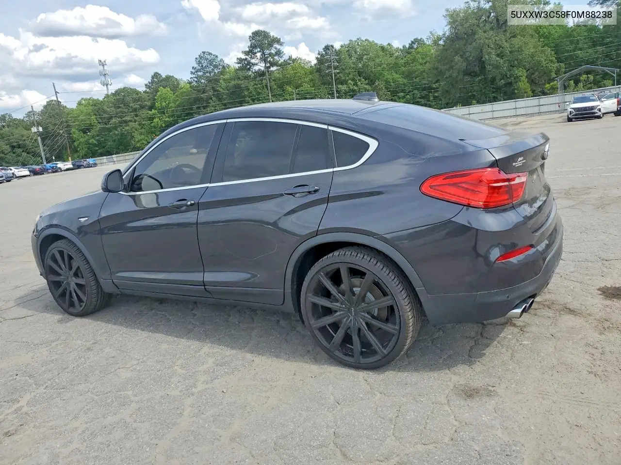 2015 BMW X4 xDrive28I VIN: 5UXXW3C58F0M88238 Lot: 53014536