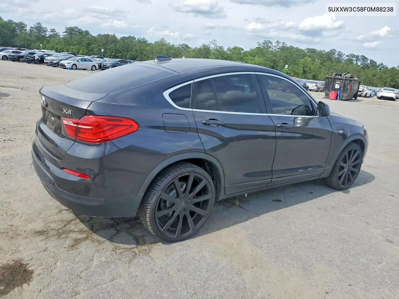2015 BMW X4 xDrive28I VIN: 5UXXW3C58F0M88238 Lot: 53014536