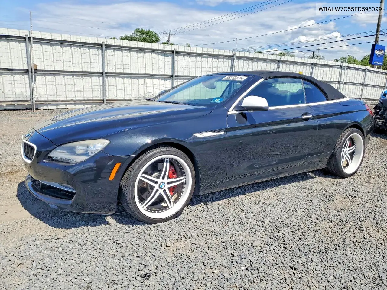 2015 BMW 640 I VIN: WBALW7C55FD596099 Lot: 55273836