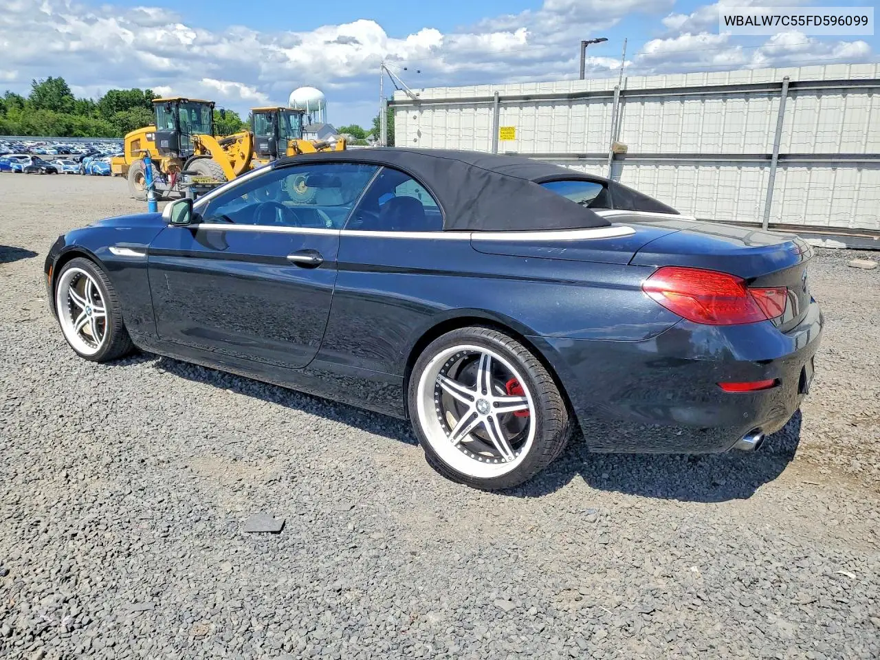 2015 BMW 640 I VIN: WBALW7C55FD596099 Lot: 55273836