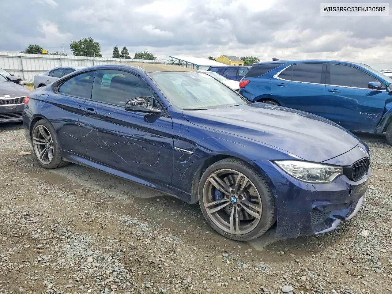 2015 BMW M4 VIN: WBS3R9C53FK330588 Lot: 55368366