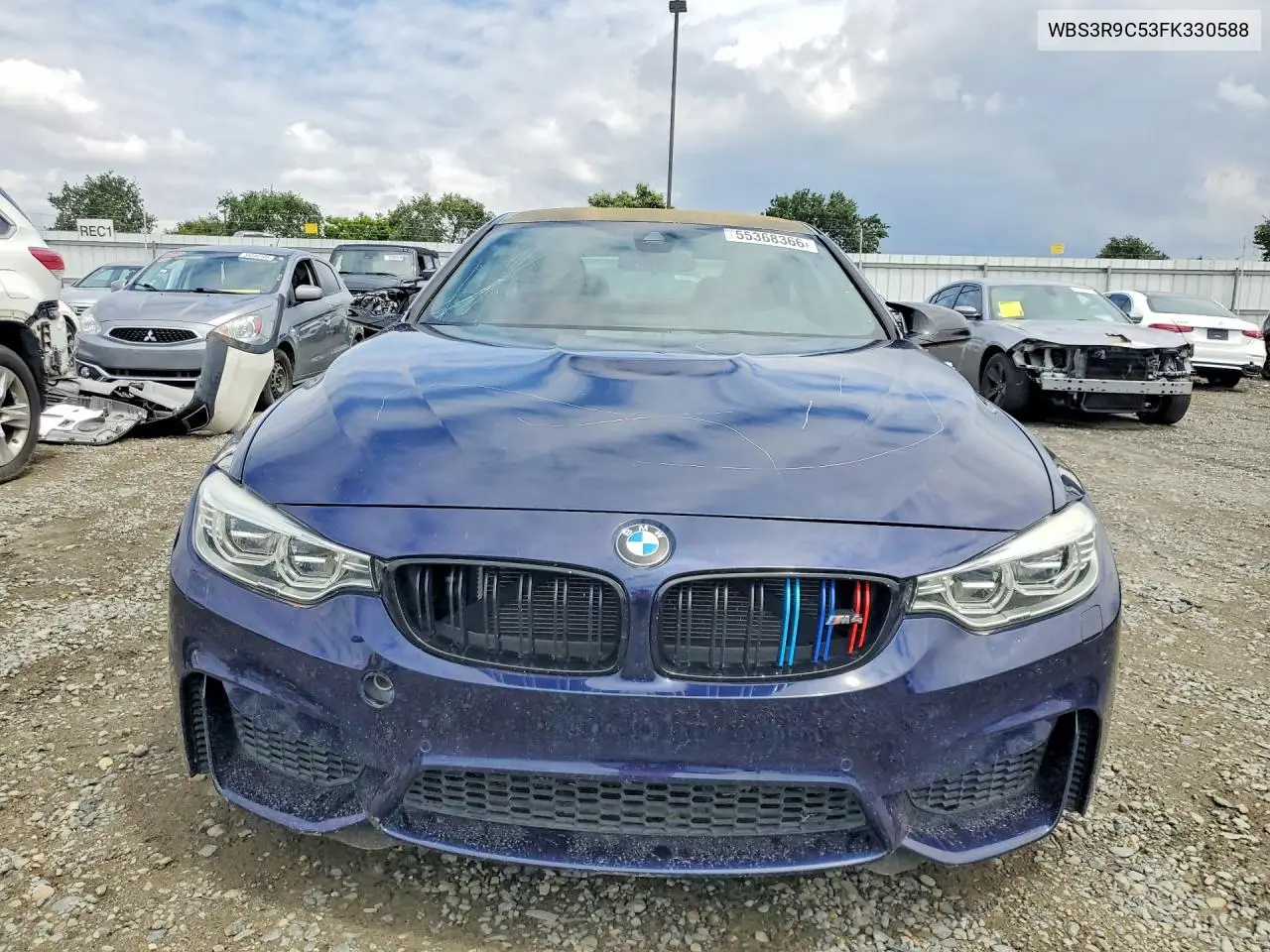 2015 BMW M4 VIN: WBS3R9C53FK330588 Lot: 55368366