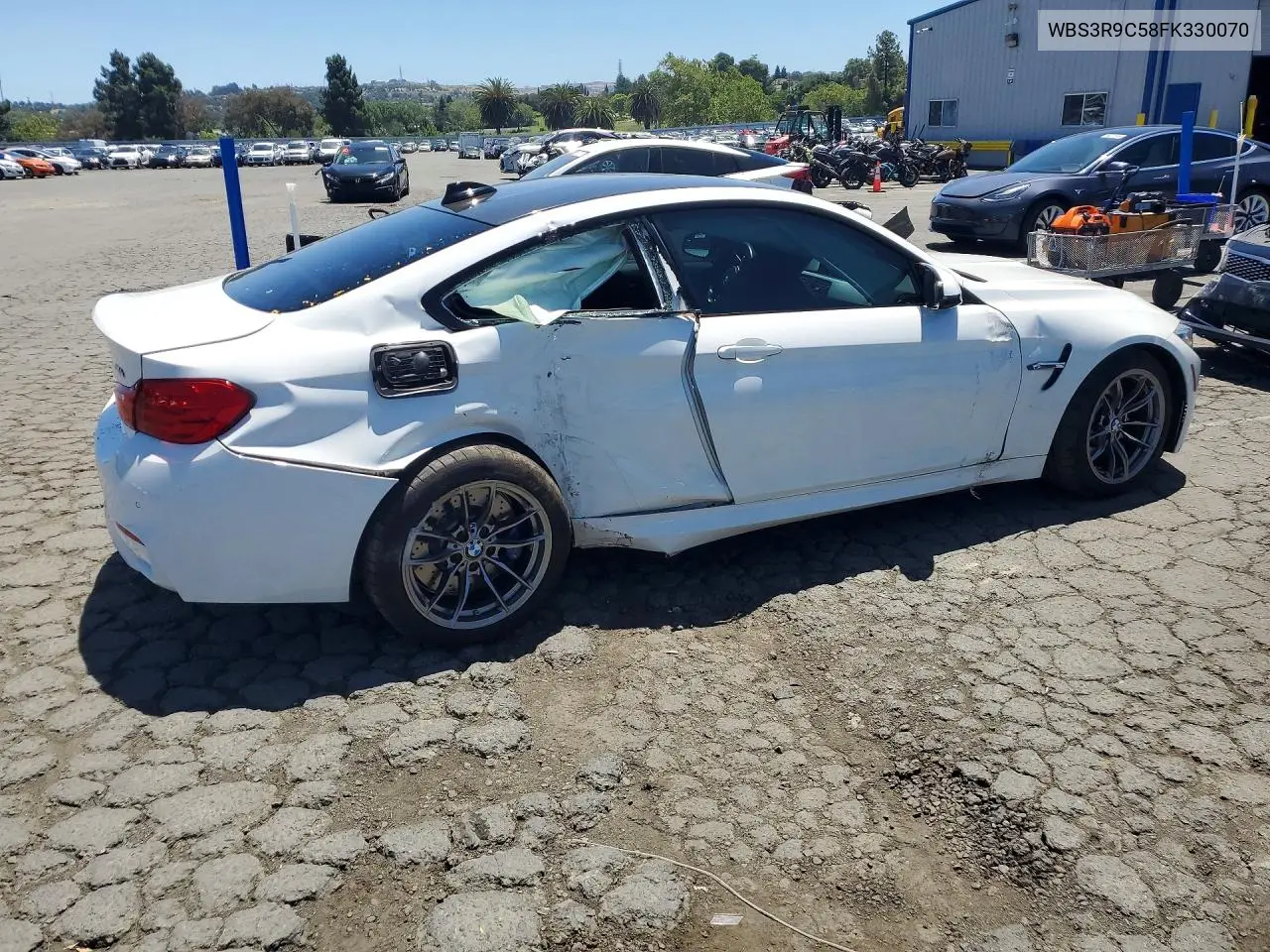 2015 BMW M4 VIN: WBS3R9C58FK330070 Lot: 56360676