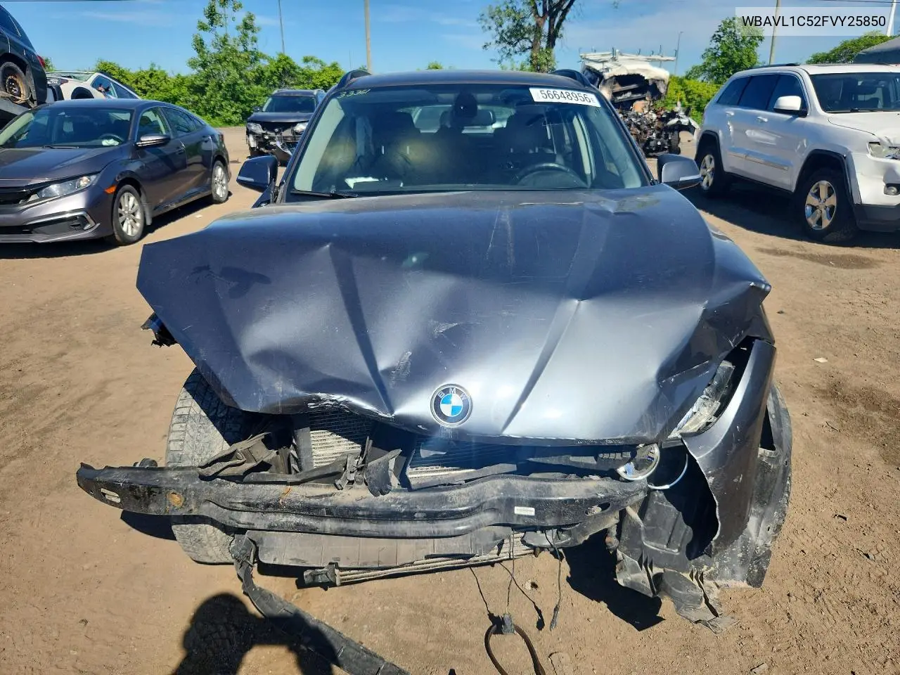 2015 BMW X1 xDrive28I VIN: WBAVL1C52FVY25850 Lot: 56648956