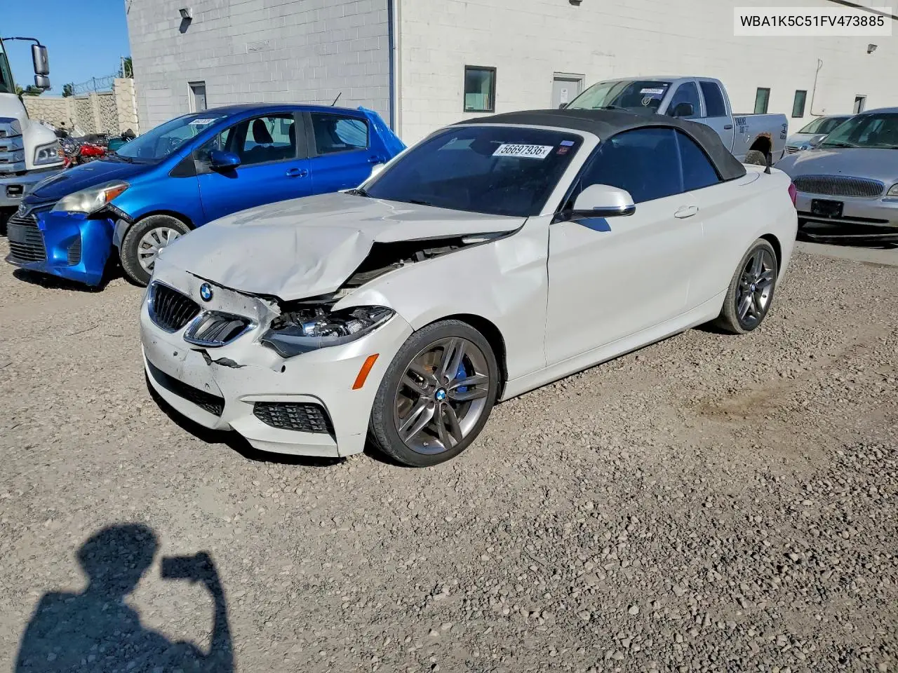 2015 BMW 228 I VIN: WBA1K5C51FV473885 Lot: 56697936